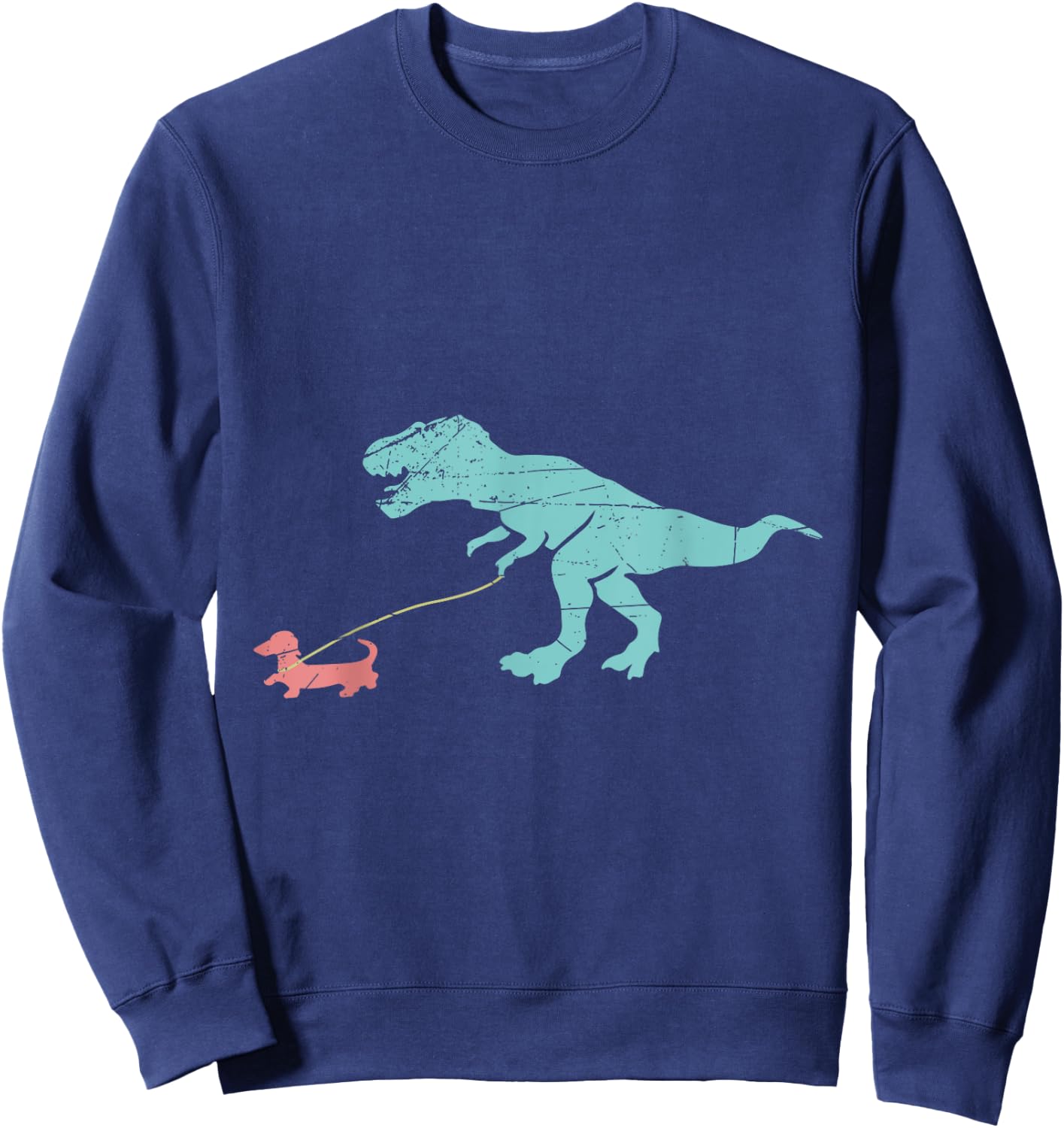 Funny Dinosaur Dachshund Sweatshirt - Sweatshirt | Navy