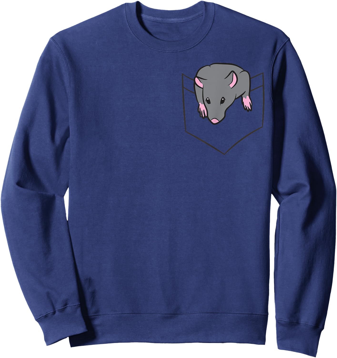 Rat Lover Rat In a Pocket Sweatshirt - Sweatshirt | Navy