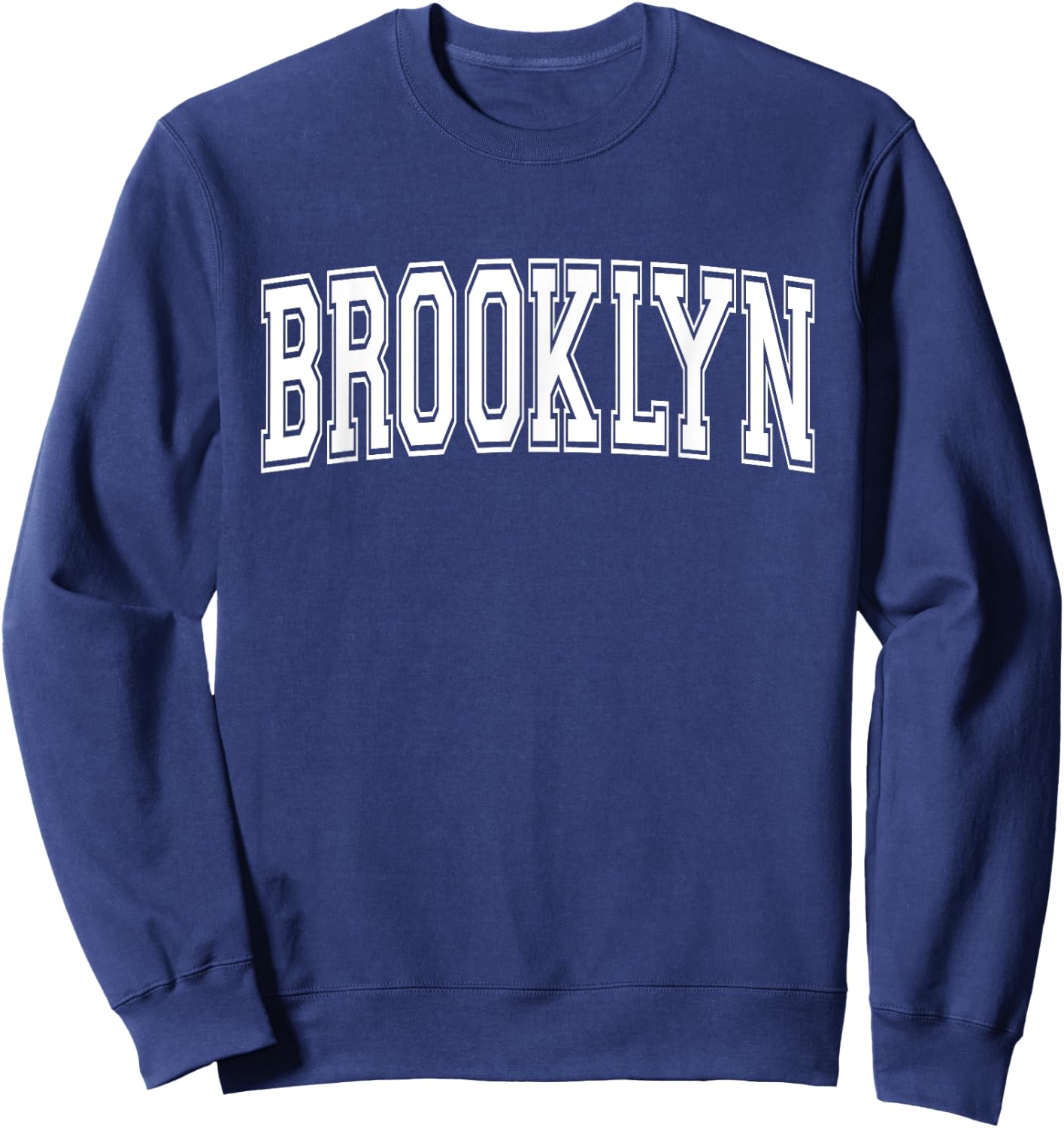 BROOKLYN NY NEW YORK USA Vintage Sports Varsity Style Sweatshirt - Sweatshirt | Navy