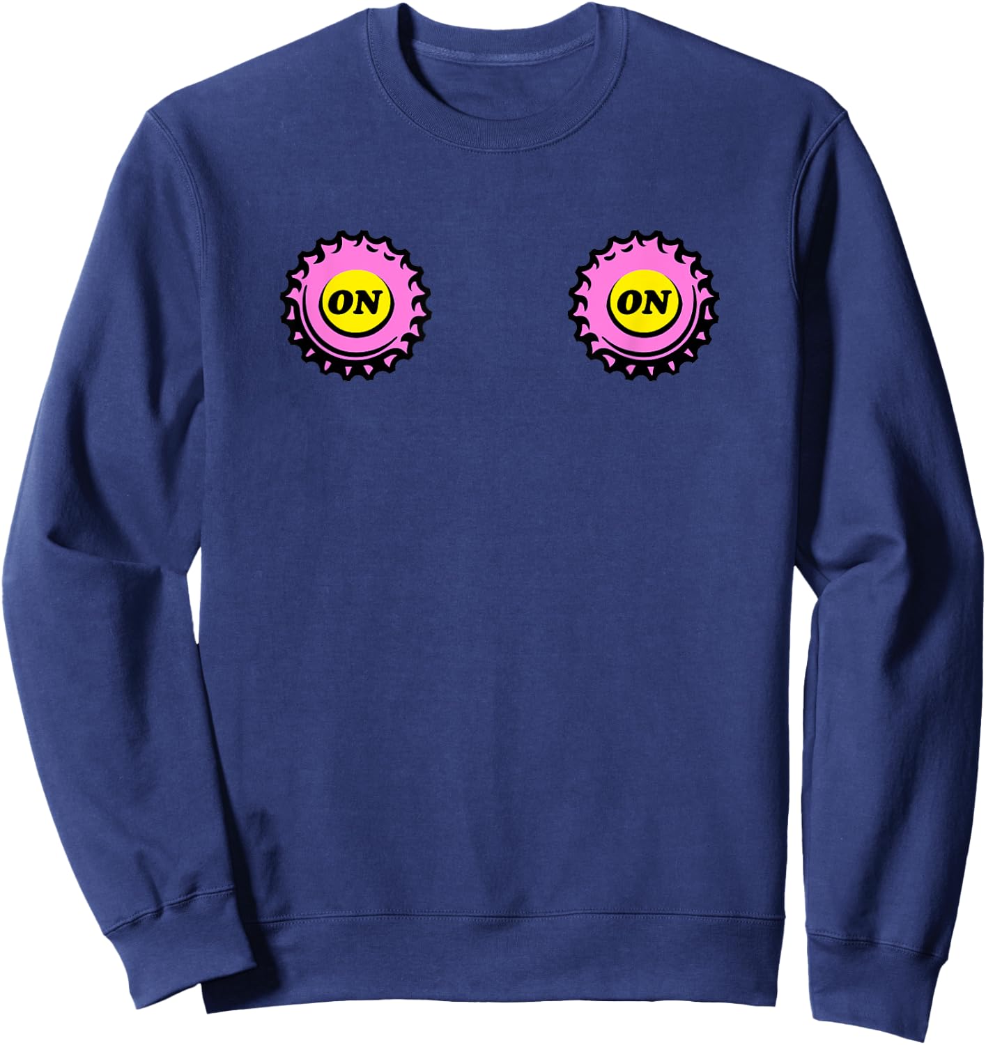 Hash House Harriers HHH On-on Boobs Funny Boob Run On on Sweatshirt - Sweatshirt | Navy