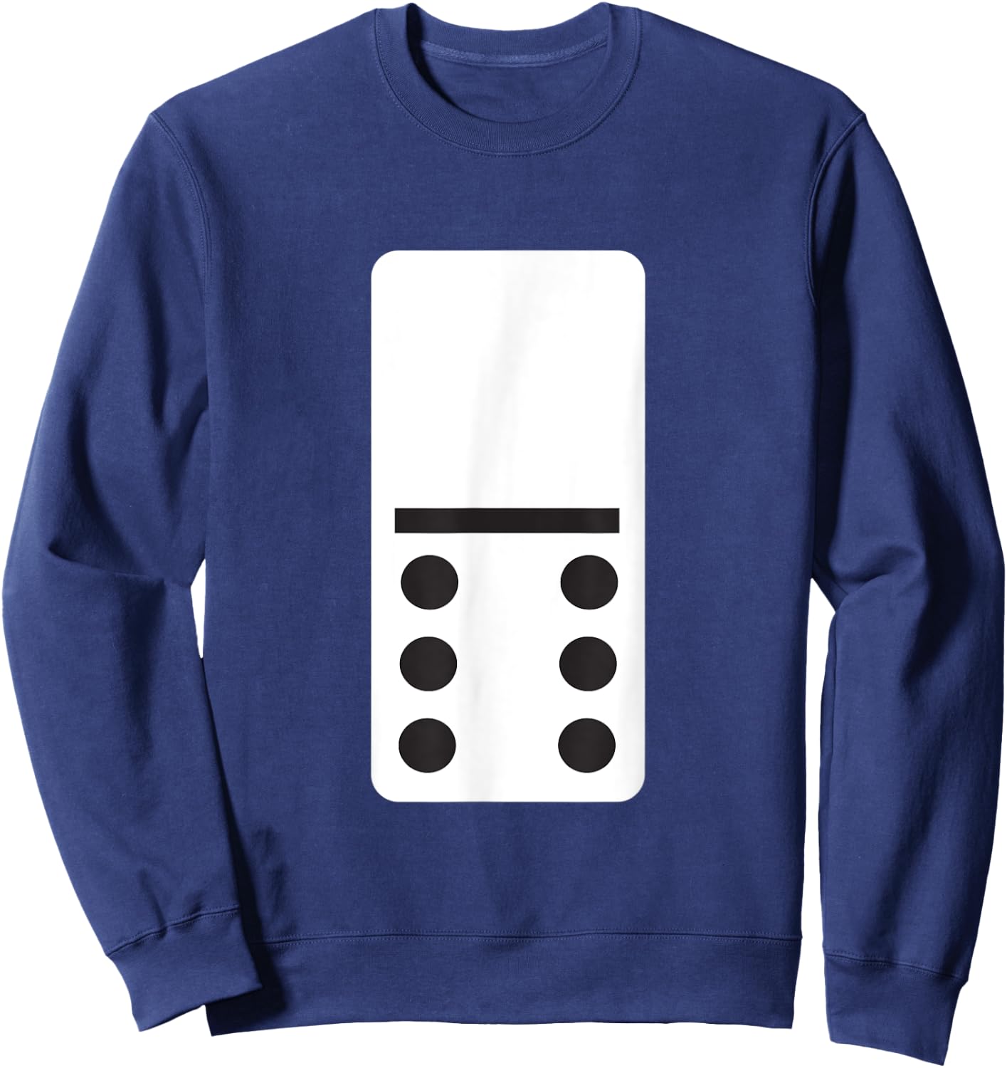 Dominoes Game Set - Matching Group - Blank Six Sweatshirt - Sweatshirt | Navy