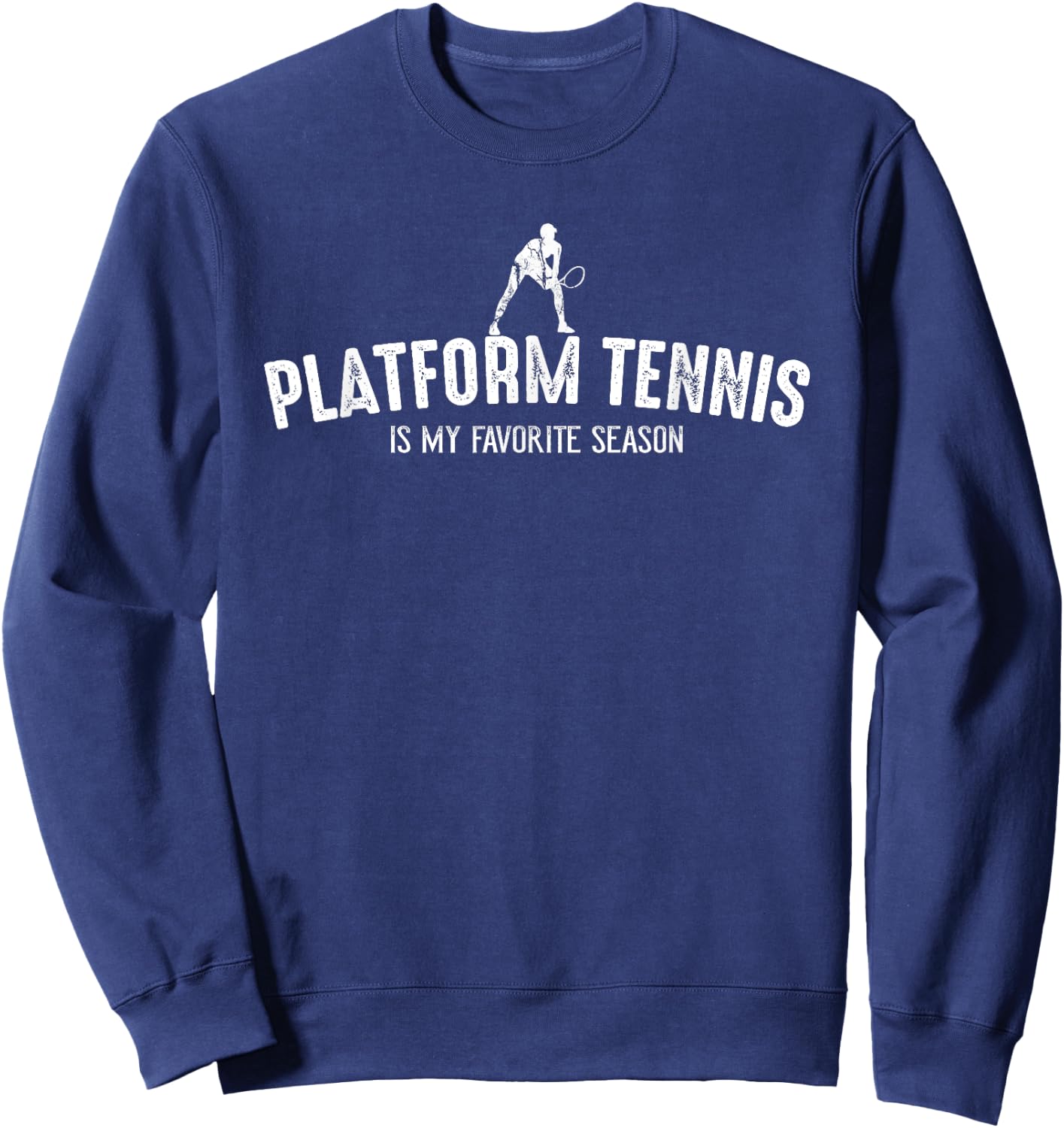 Platform Tennis Favorite Season Vintage Sweatshirt - Sweatshirt | Navy