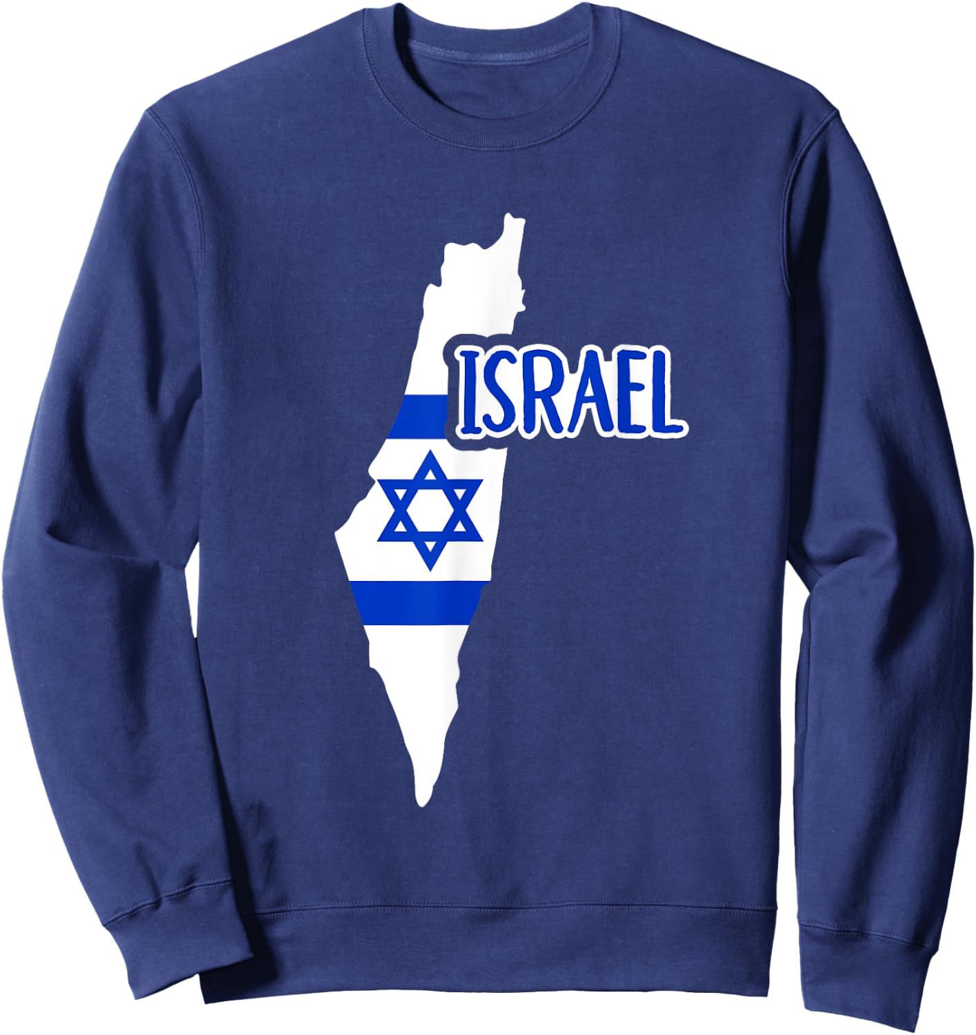 Israel map Sweatshirt - Sweatshirt | Navy