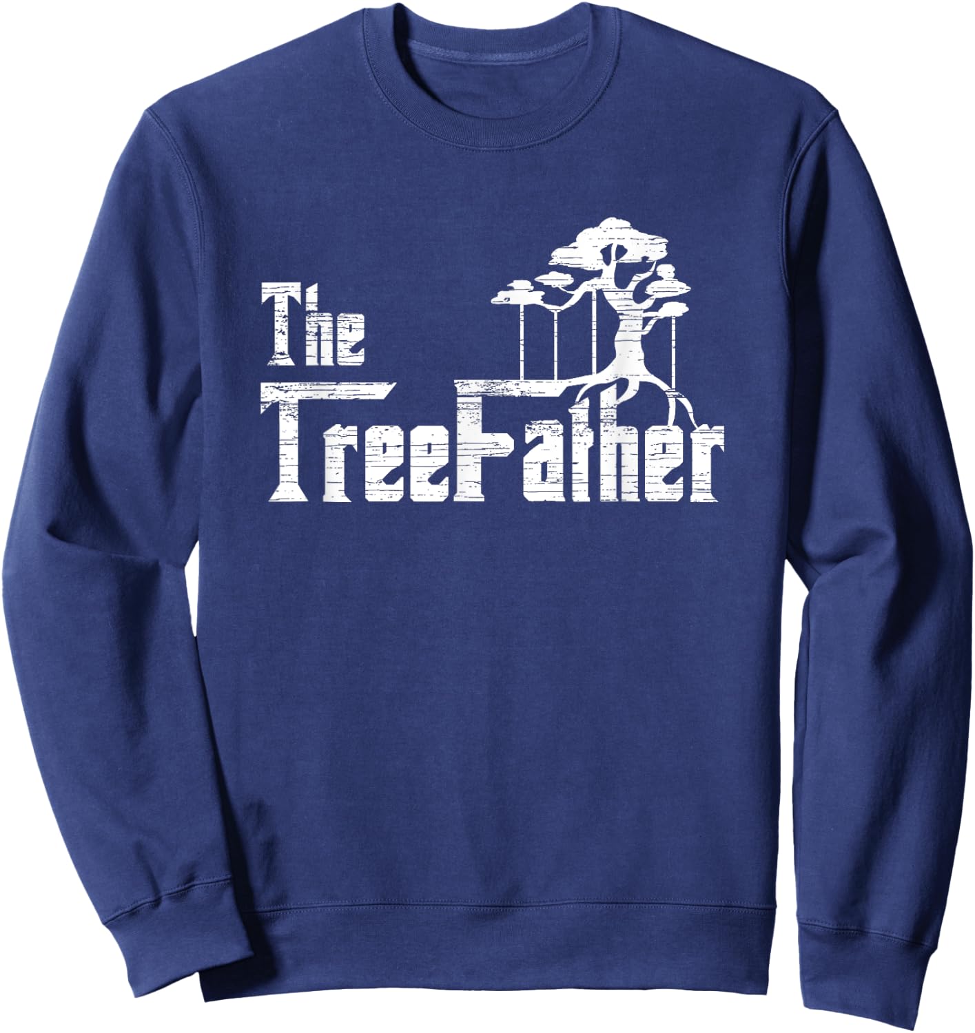 Bonsai Tree The Treefather Funny Miniature Tree Gardener Sweatshirt - Sweatshirt | Navy