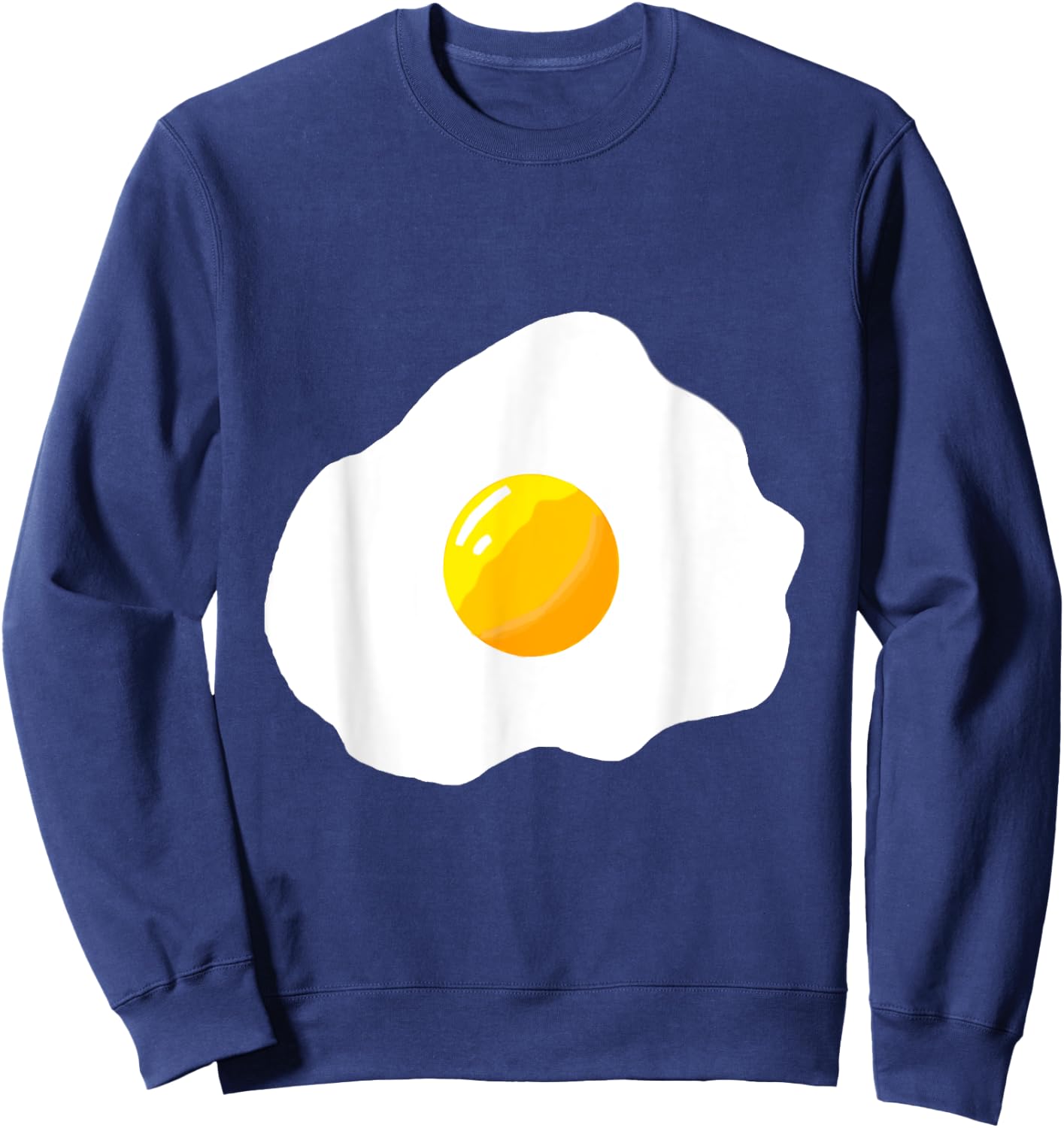 Fried Egg Breakfast Egg White Egg Yolk Fried Egg Costume Sweatshirt - Sweatshirt | Navy