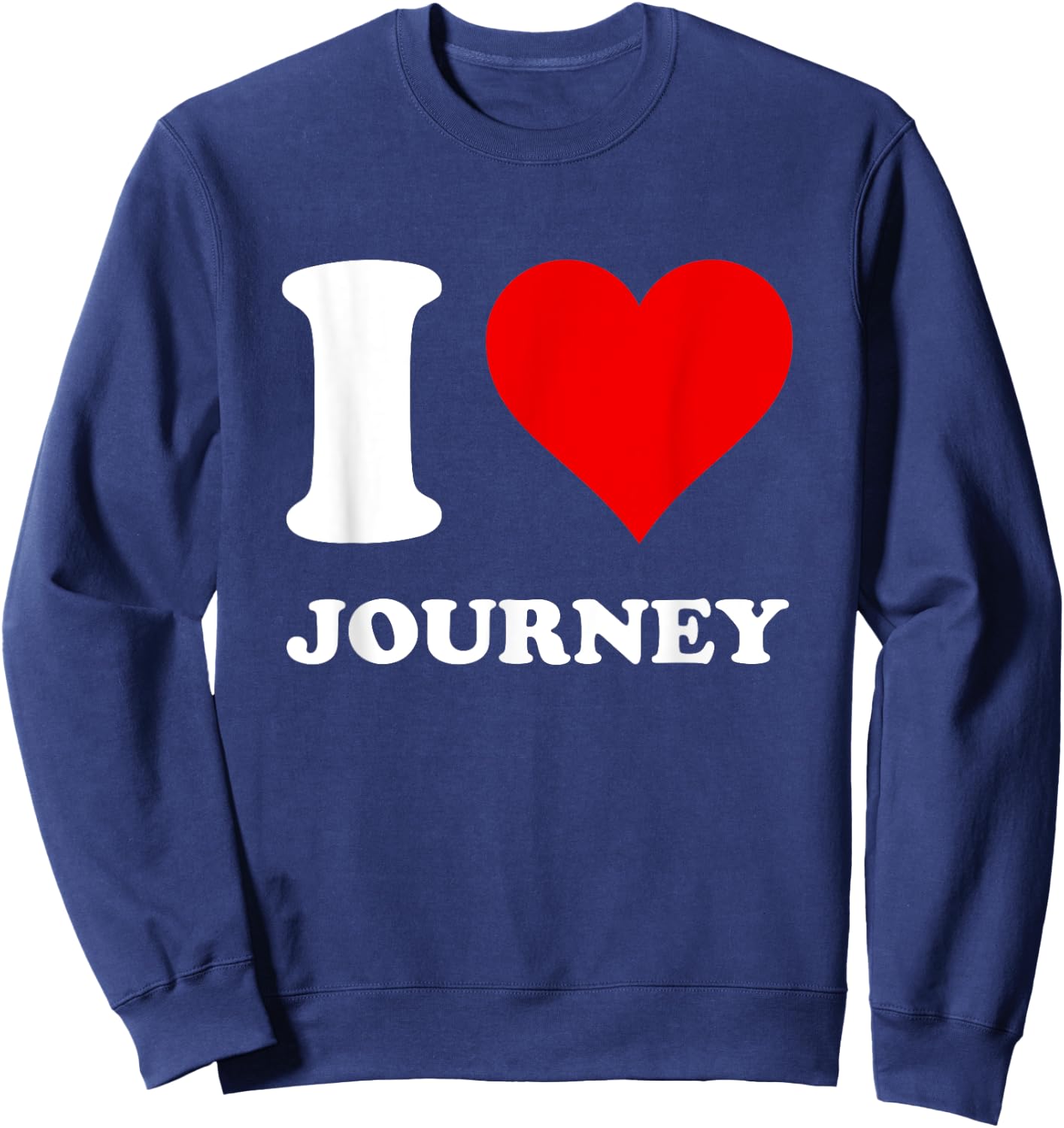 Red Heart I Love Journey Sweatshirt - Sweatshirt | Navy