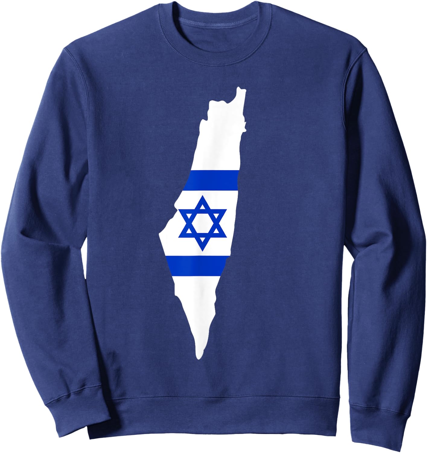 Israel map Sweatshirt - Sweatshirt | Navy