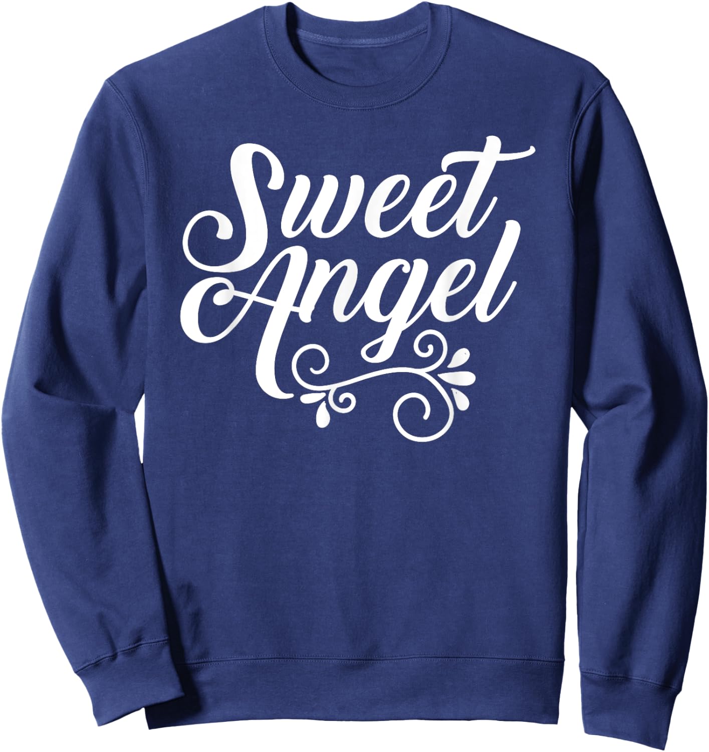 Sweet Angel lover cute little kids believe in angels Sweatshirt - Sweatshirt | Navy