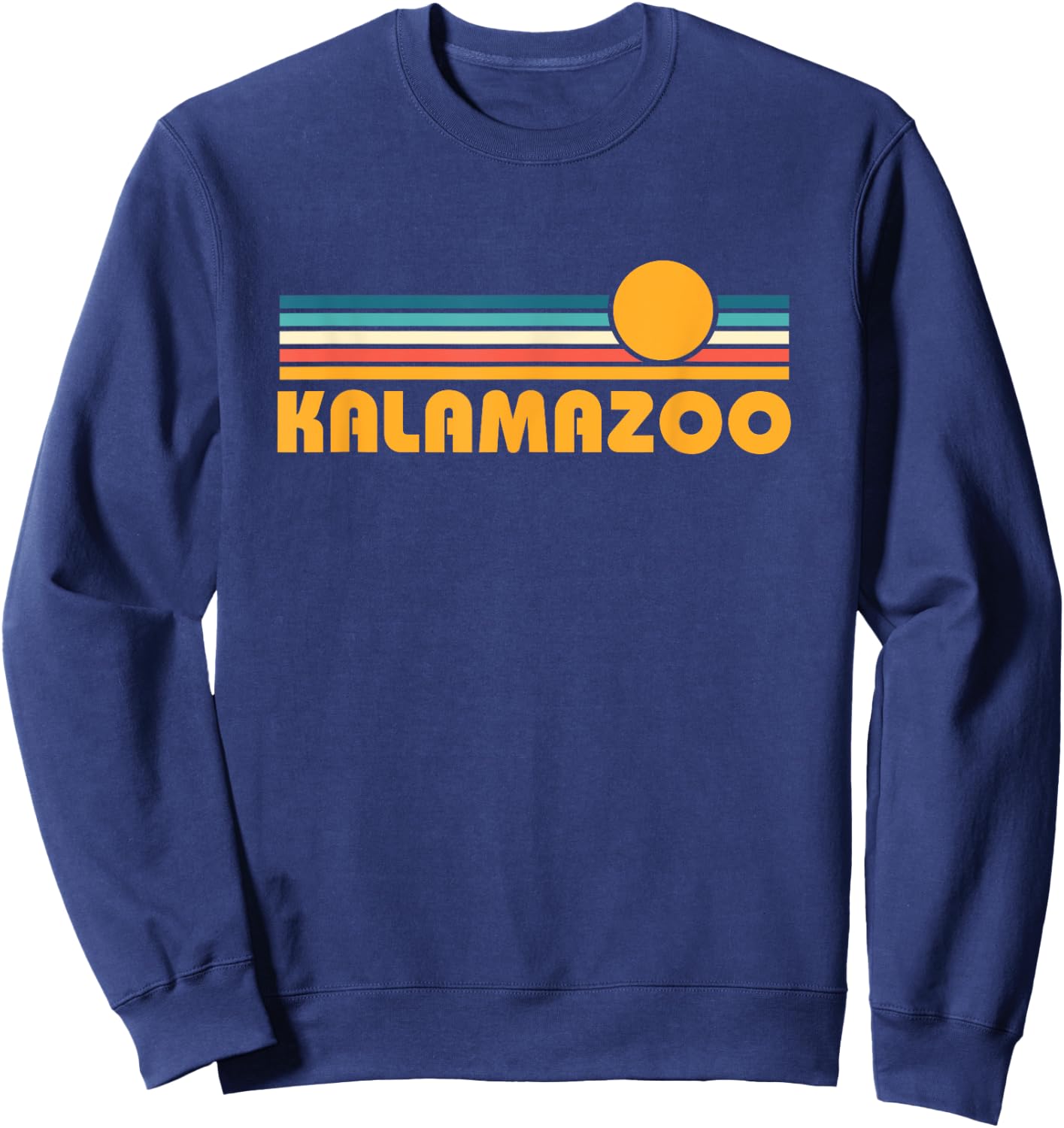 Retro Kalamazoo Michigan Sweatshirt - Sweatshirt | Navy