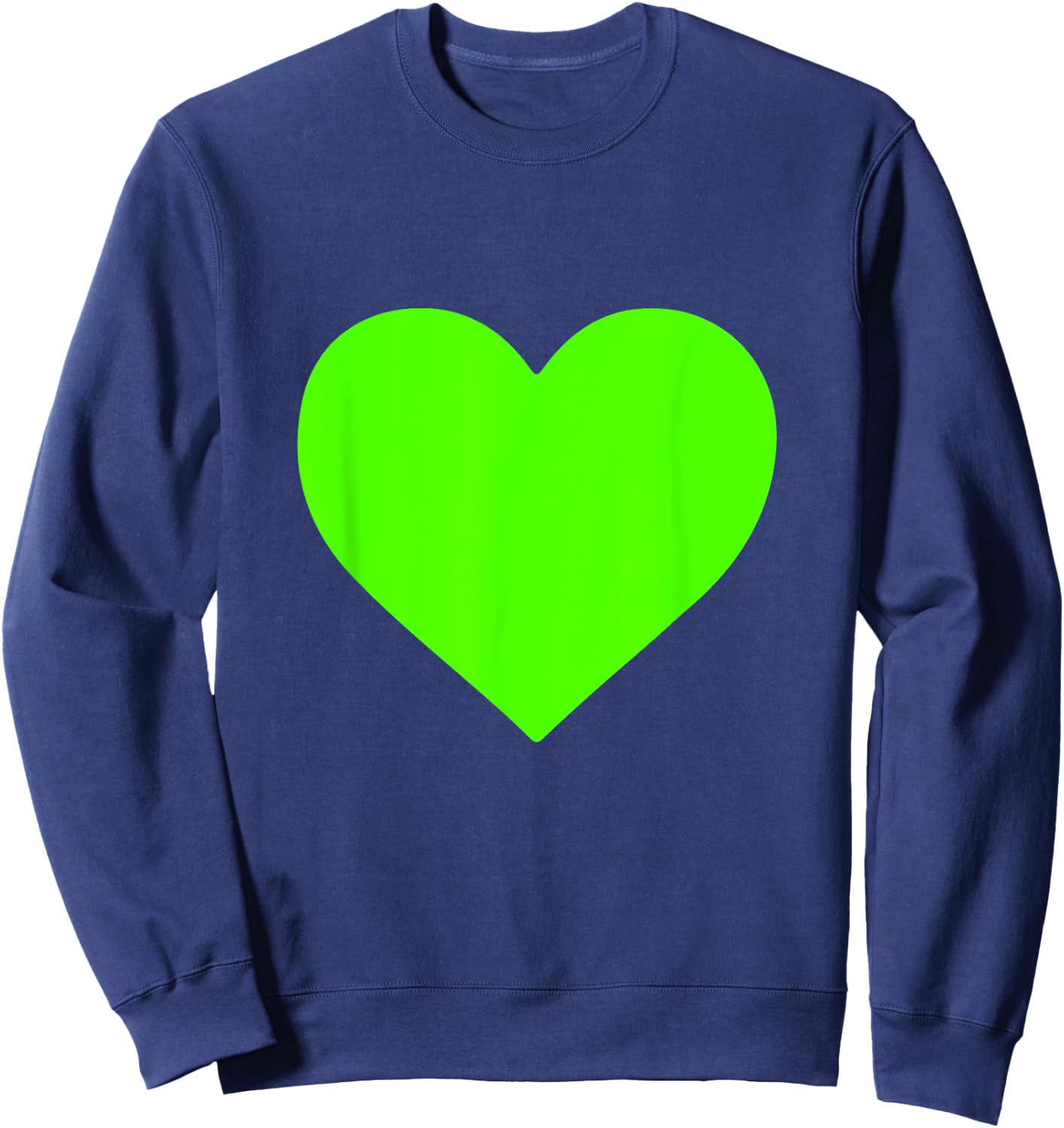 Green Heart Sweatshirt - Sweatshirt | Navy