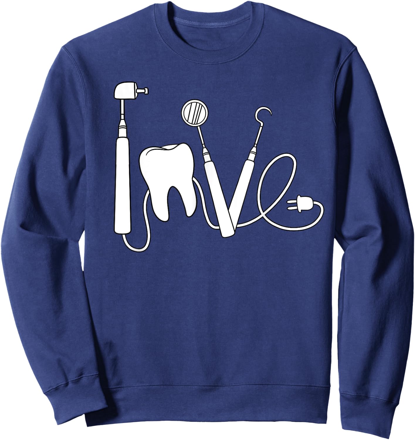 Dentist Mouth Doctor Dentistry Oral Hygiene Dental Surgeon Sweatshirt - Sweatshirt | Navy