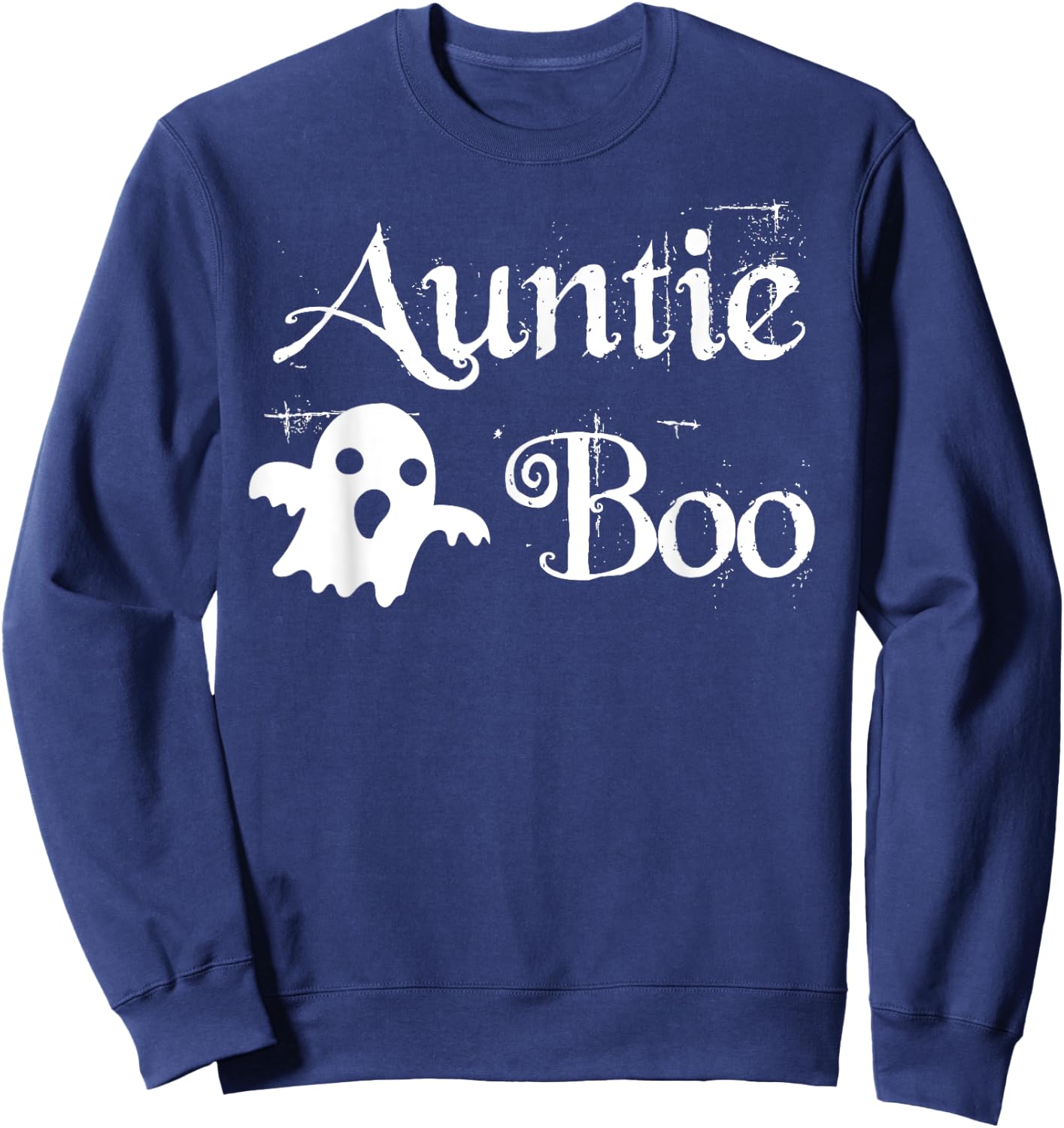 Auntie Boo Funny Halloween Matching Family Sweatshirt - Sweatshirt | Navy