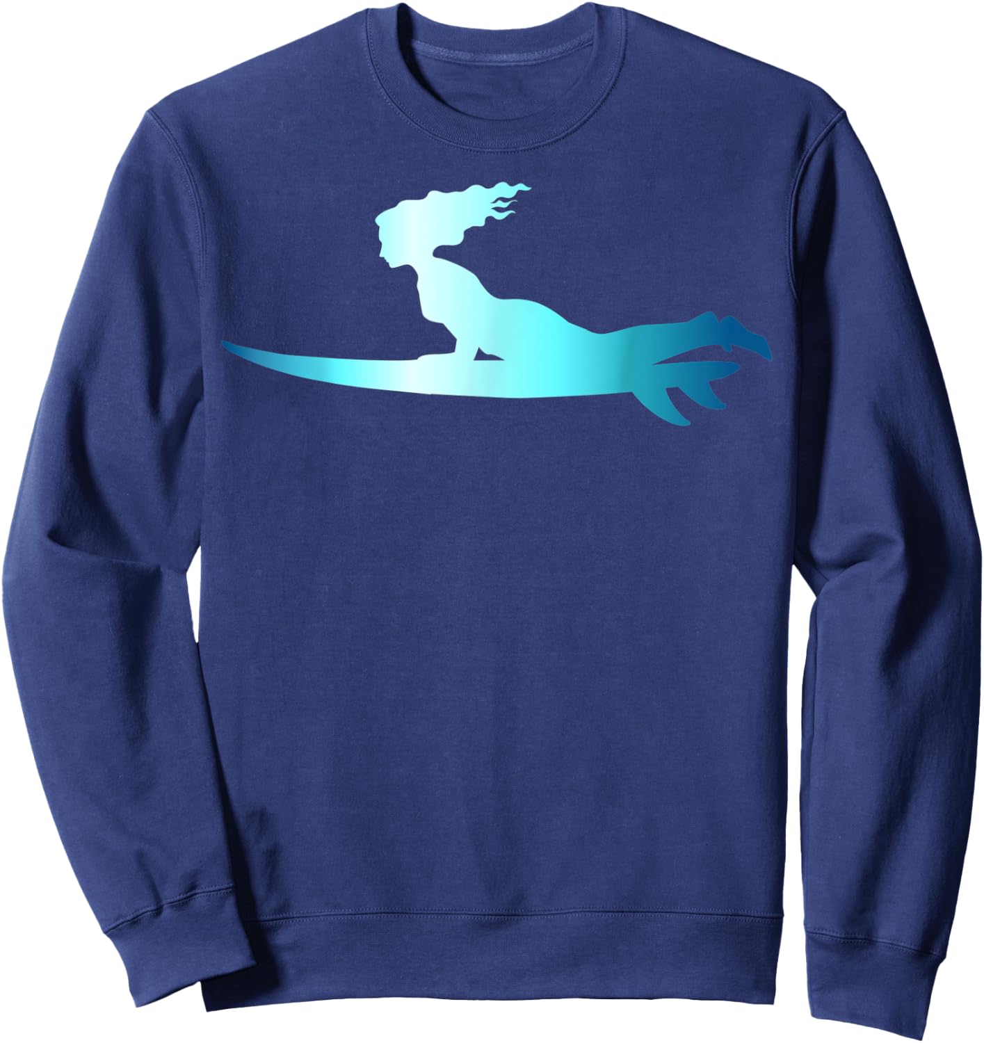Surfing Wave Riding Boarding Surfboard Surfer Sweatshirt - Sweatshirt | Navy