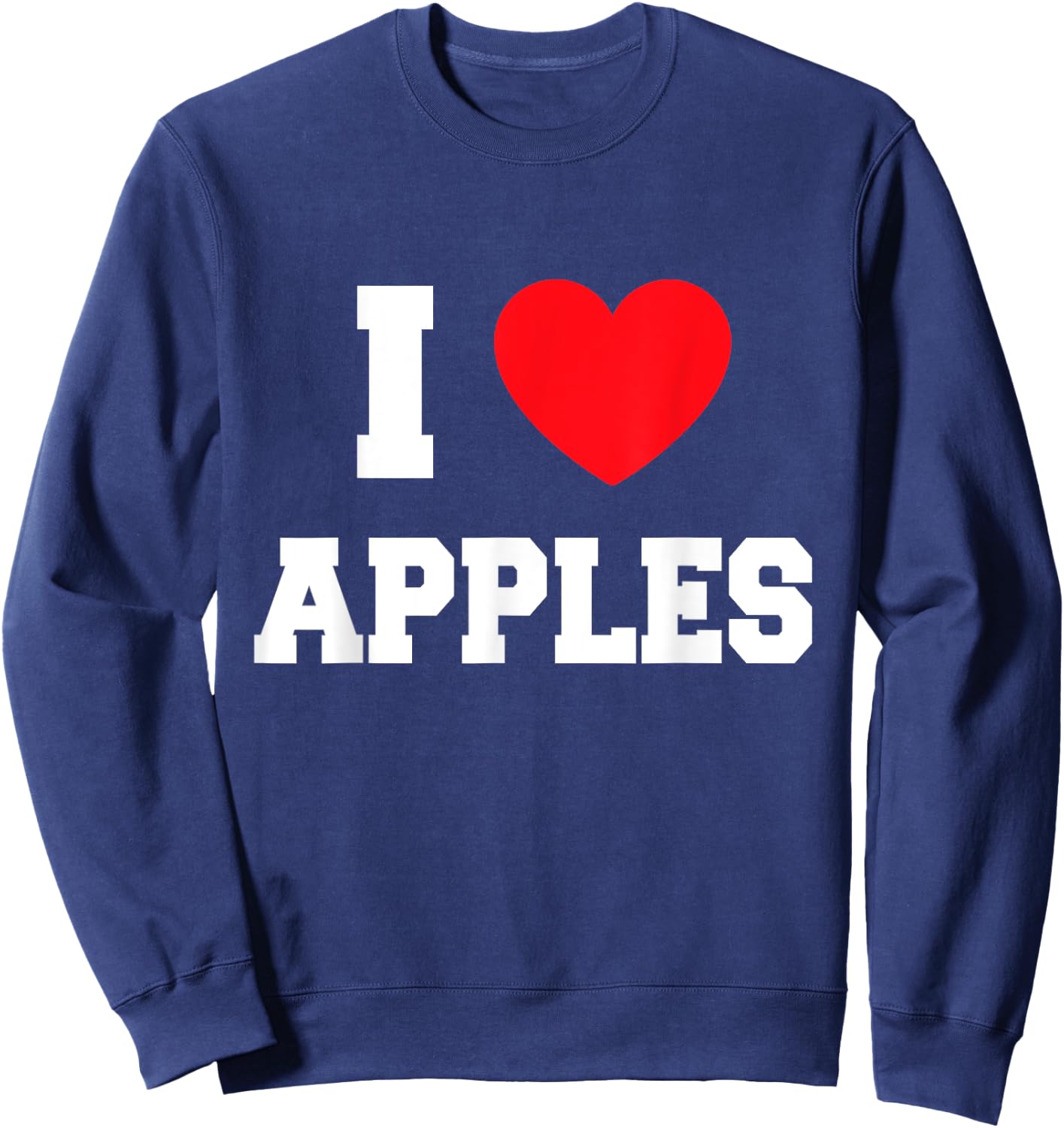 I Love apples Sweatshirt - Sweatshirt | Navy