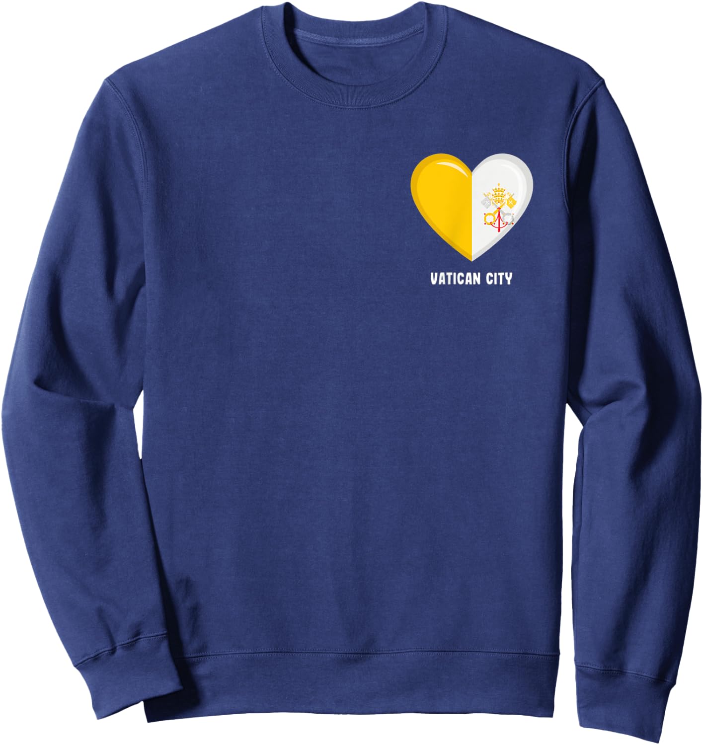Vatican City Flag Shirt | Citizen of the Holy See Sweatshirt - Sweatshirt | Navy