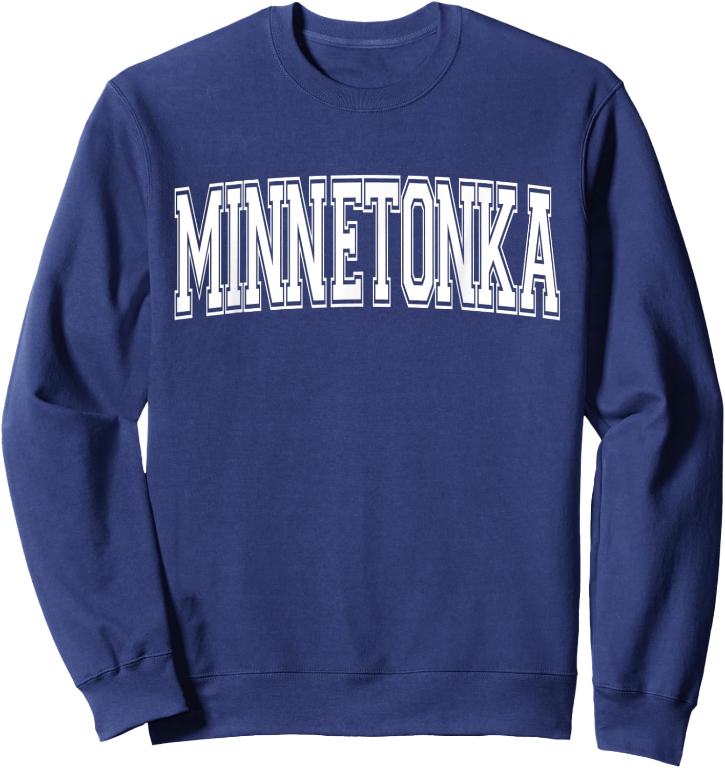 MINNETONKA MN MINNESOTA USA Vintage Sports Varsity Style Sweatshirt - Sweatshirt | Navy