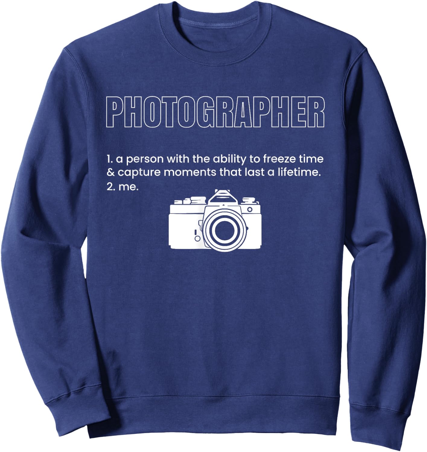 Photographer Definition Sweatshirt - Sweatshirt | Navy