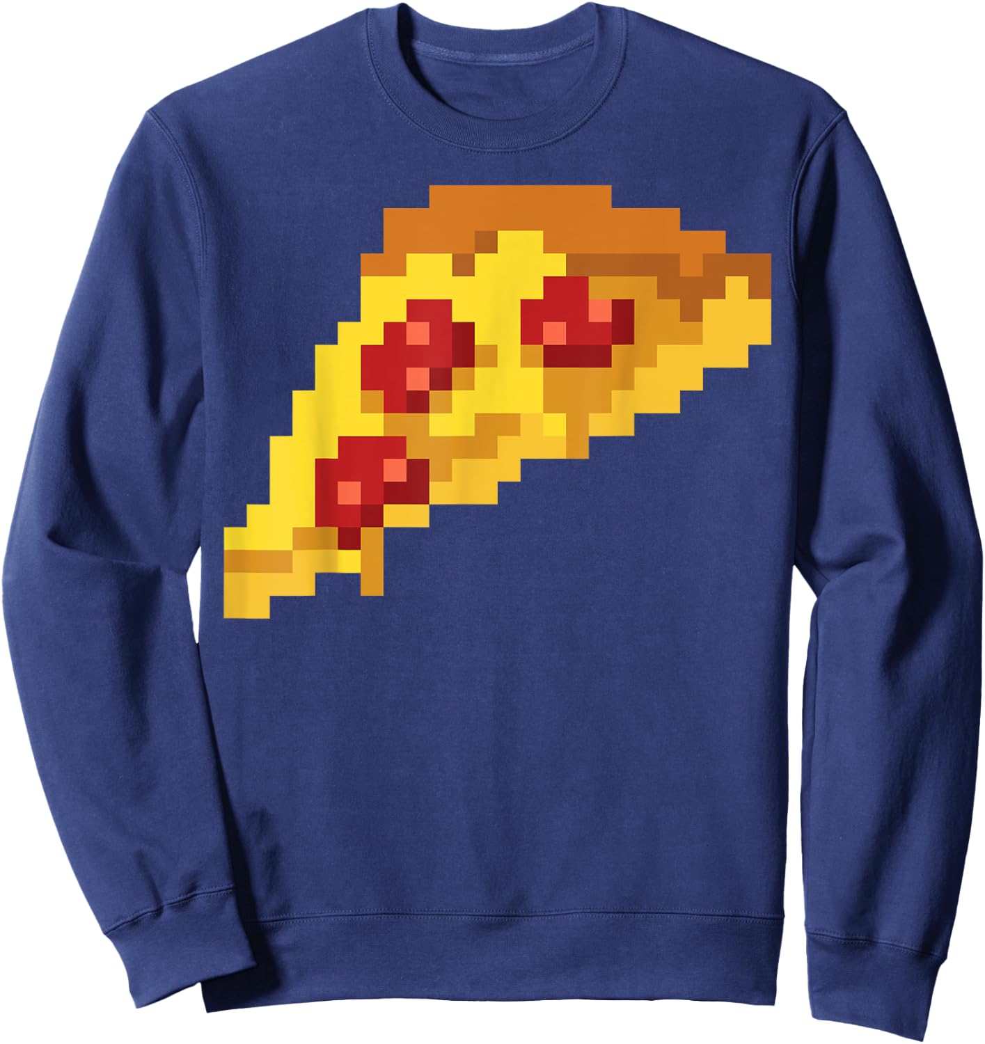 Pixel Pizza 80s Video Game Retro 8-bit Halloween Costume Sweatshirt - Sweatshirt | Navy