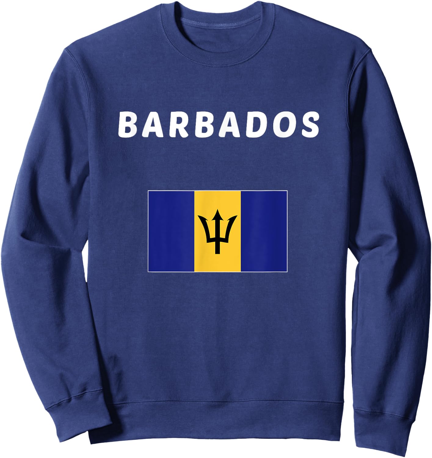 Barbados Flag souvenir Gift Sweatshirt - Sweatshirt | Navy