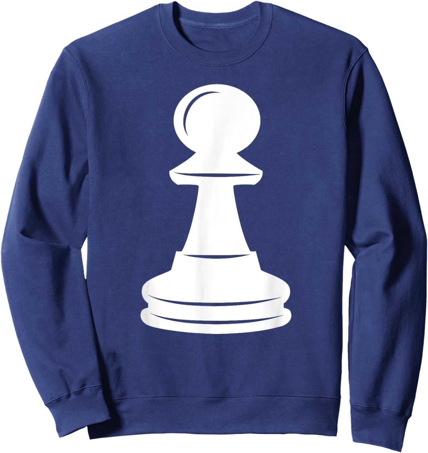 White Pawn Chess Piece Halloween Group Costume Chess Club Sweatshirt - Sweatshirt | Navy