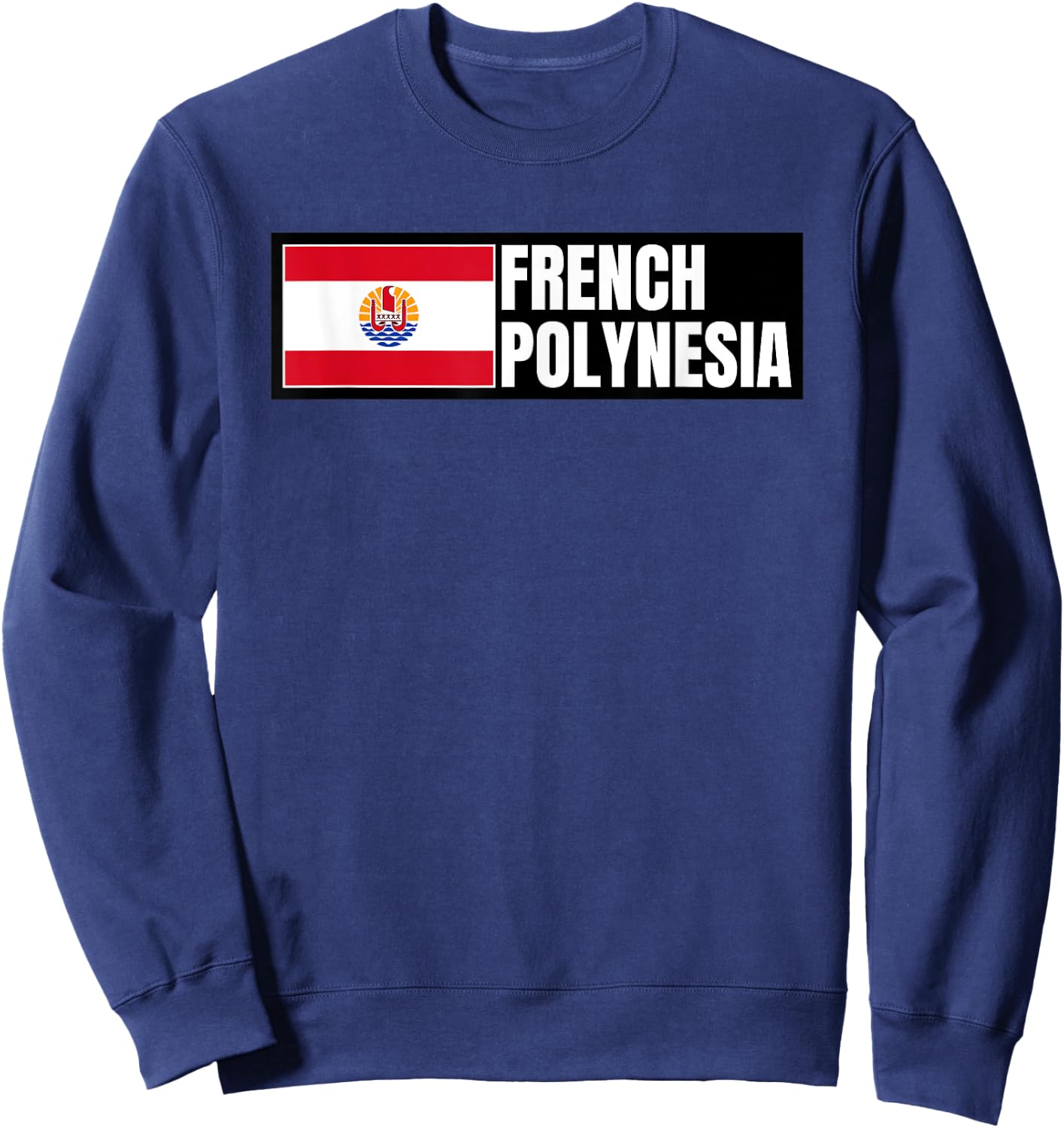 French Polynesia Flag Sweatshirt - Sweatshirt | Navy