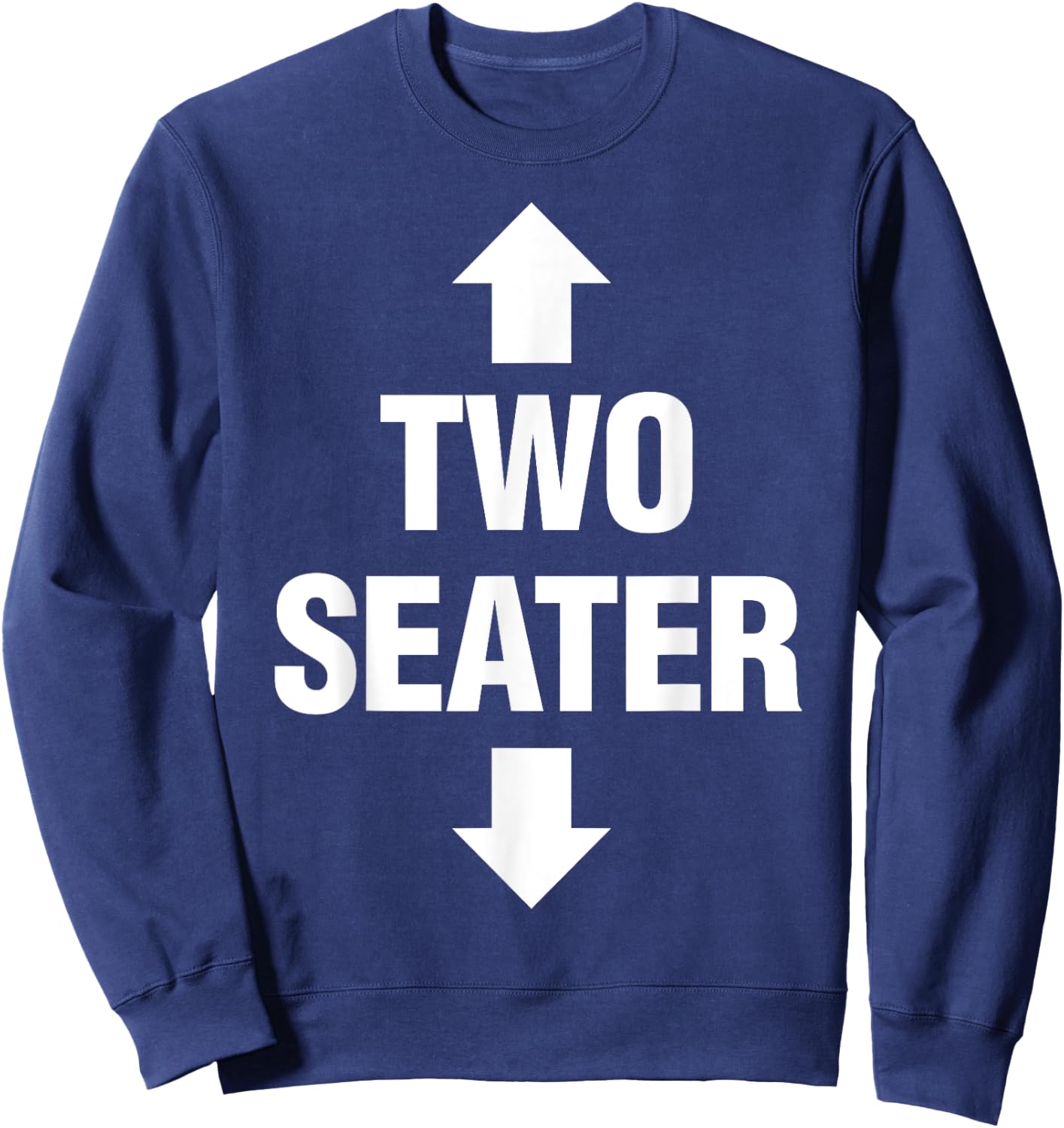 Two Seater Shirt Men's Adult Fetish Swinger Polygamy Gift Sweatshirt - Sweatshirt | Navy