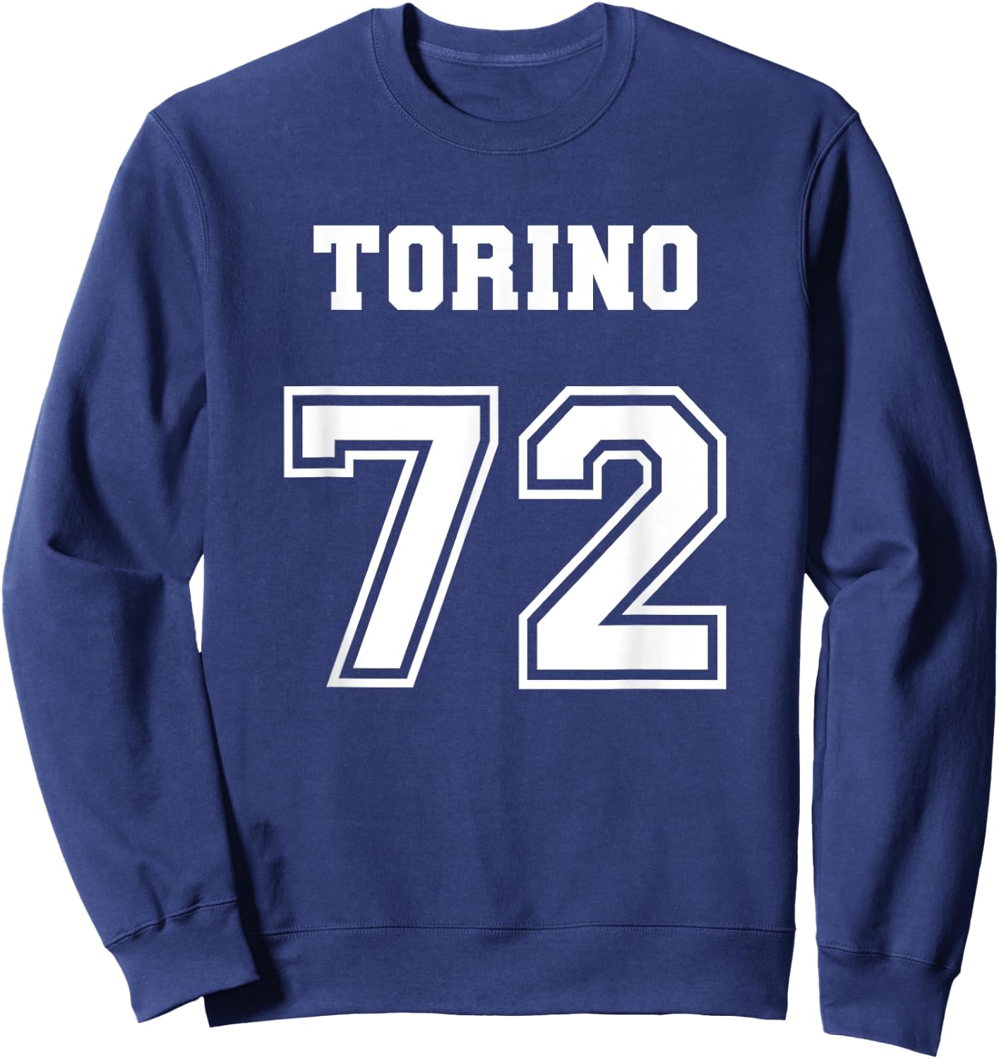 Jersey Style Torino 72 1972 Muscle Classic Car Sweatshirt - Sweatshirt | Navy