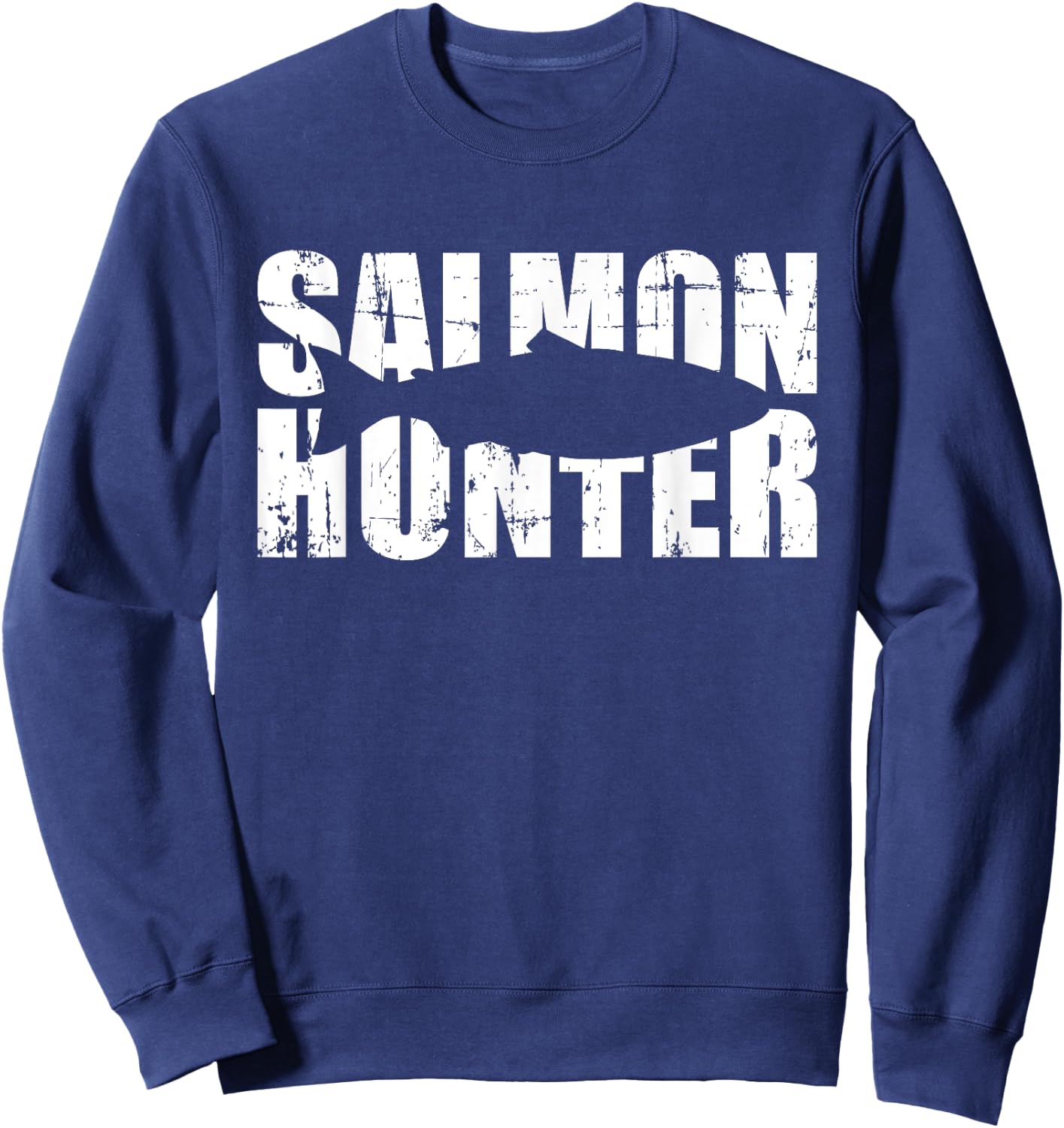 Salmon Hunter Fishing Sweatshirt - Sweatshirt | Navy