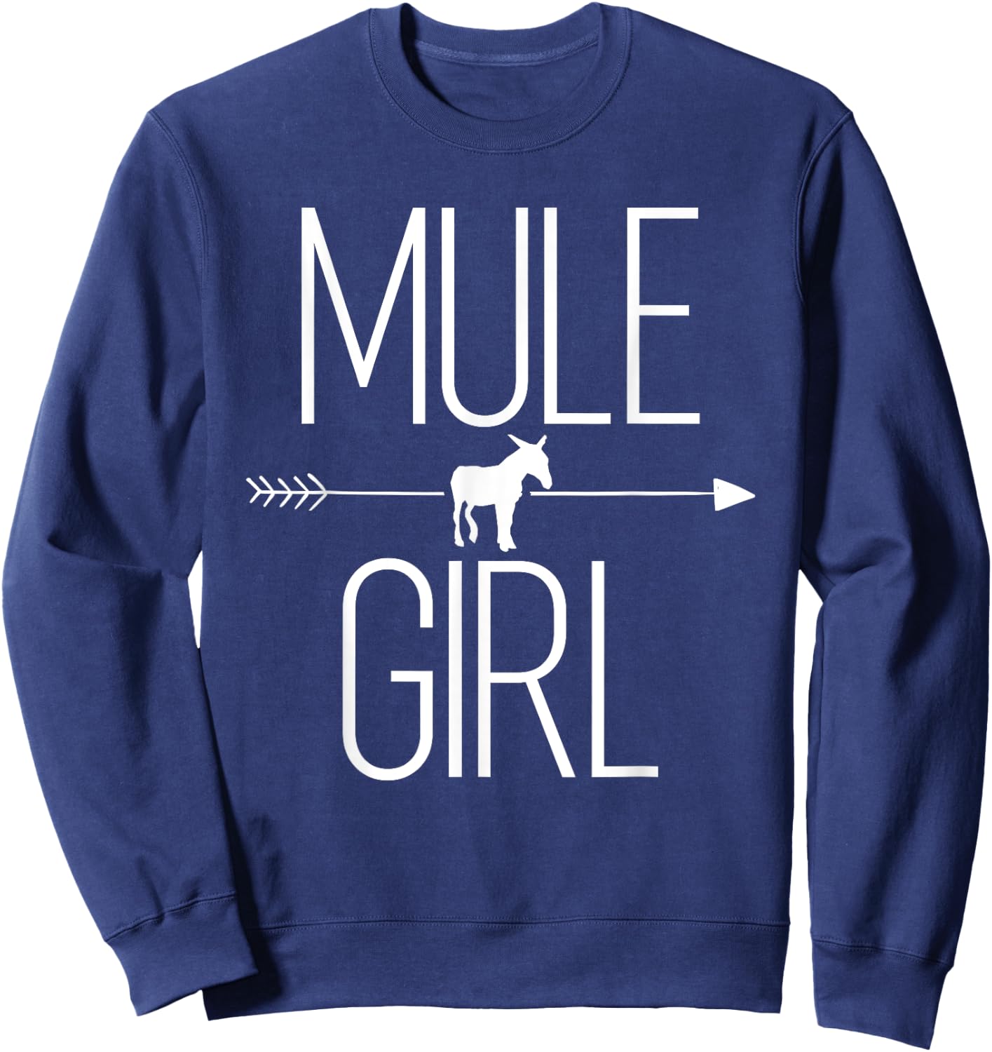 Mule Girl Gift Donkey Horse Hybrid Lover Sweatshirt - Sweatshirt | Navy