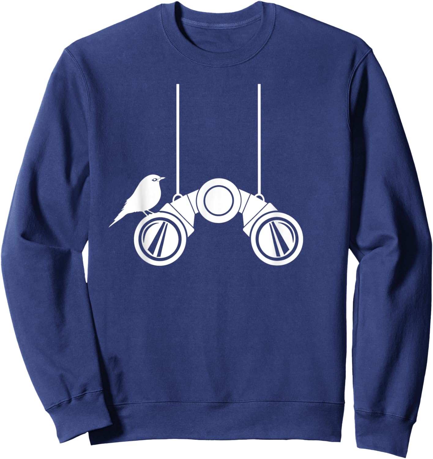 Hanging binoculars Birdwatchers costume ideas Bird watching Sweatshirt - Sweatshirt | Navy