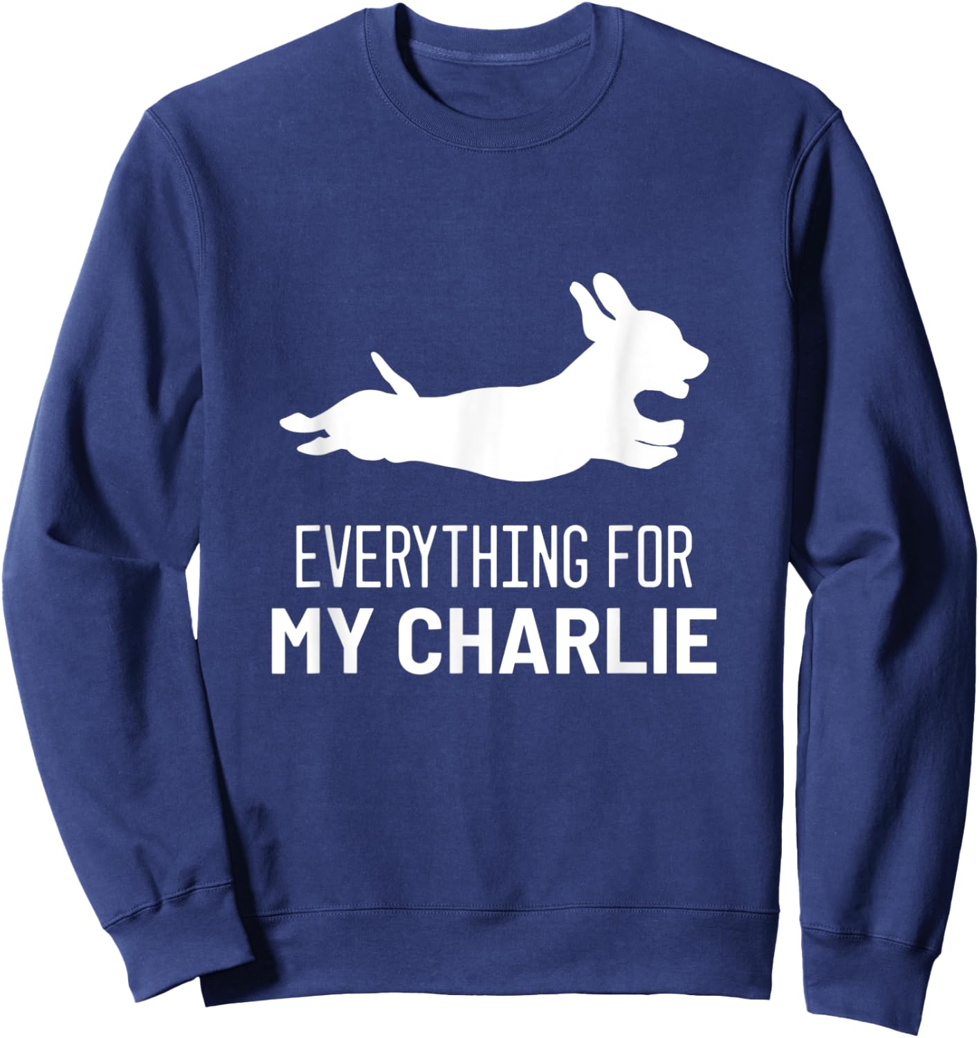 Dachshund Charlie Animal Rescuer Sweatshirt - Sweatshirt | Navy