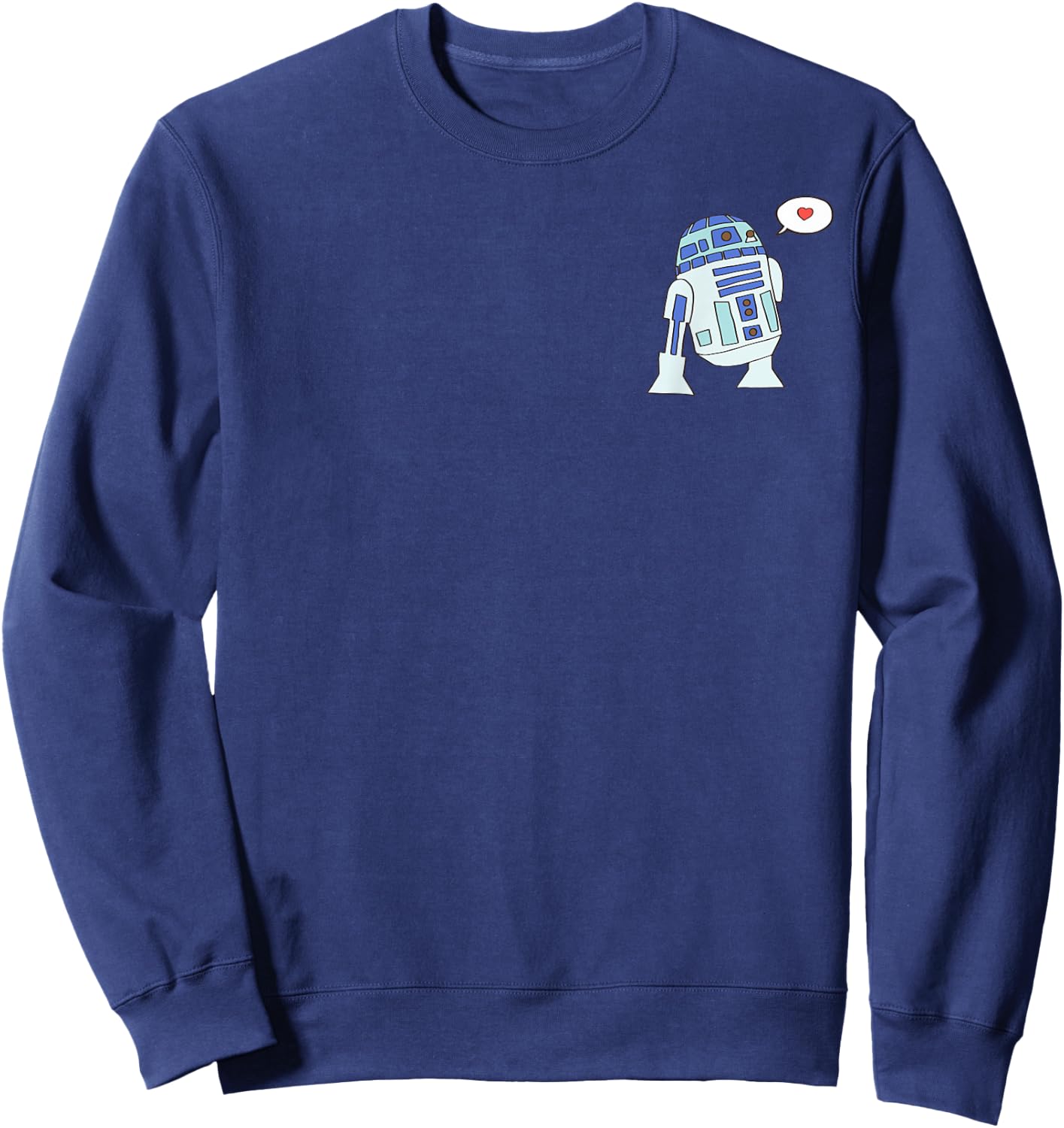 Amazon Essentials Star Wars Valentine's Day Love from R2-D2 Sweatshirt - Sweatshirt | Navy