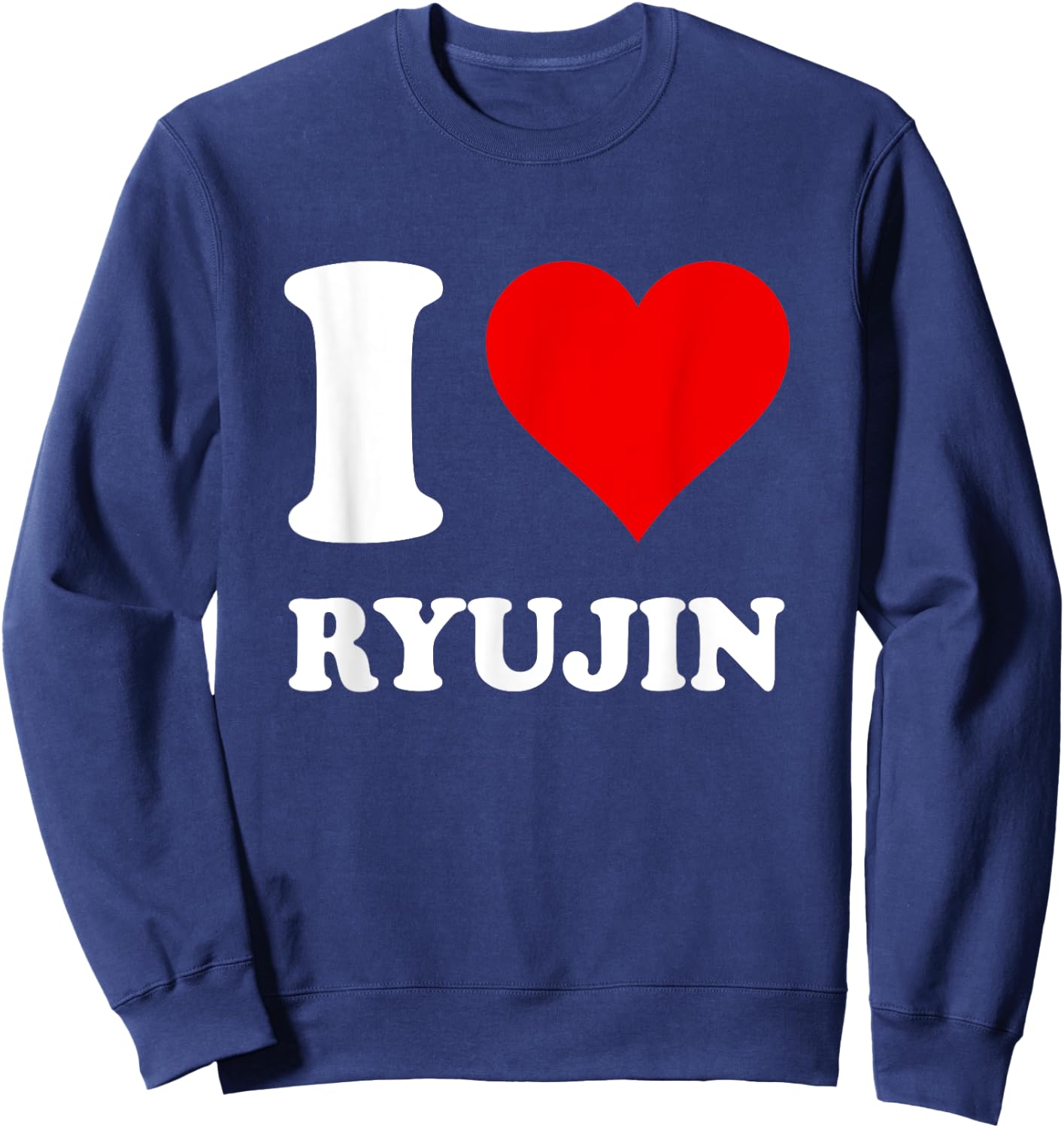 Red Heart I Love Ryujin Sweatshirt - Sweatshirt | Navy