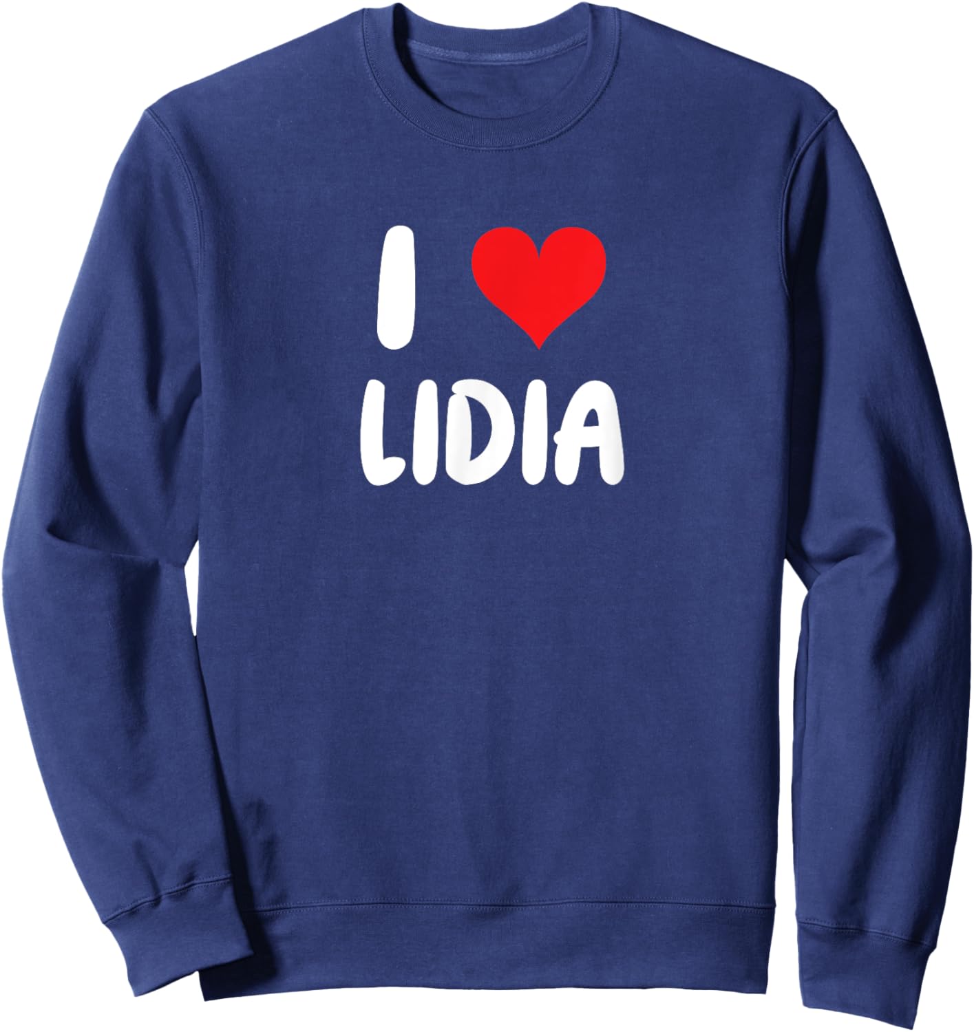 I Love Lidia - Heart Sweatshirt - Sweatshirt | Navy