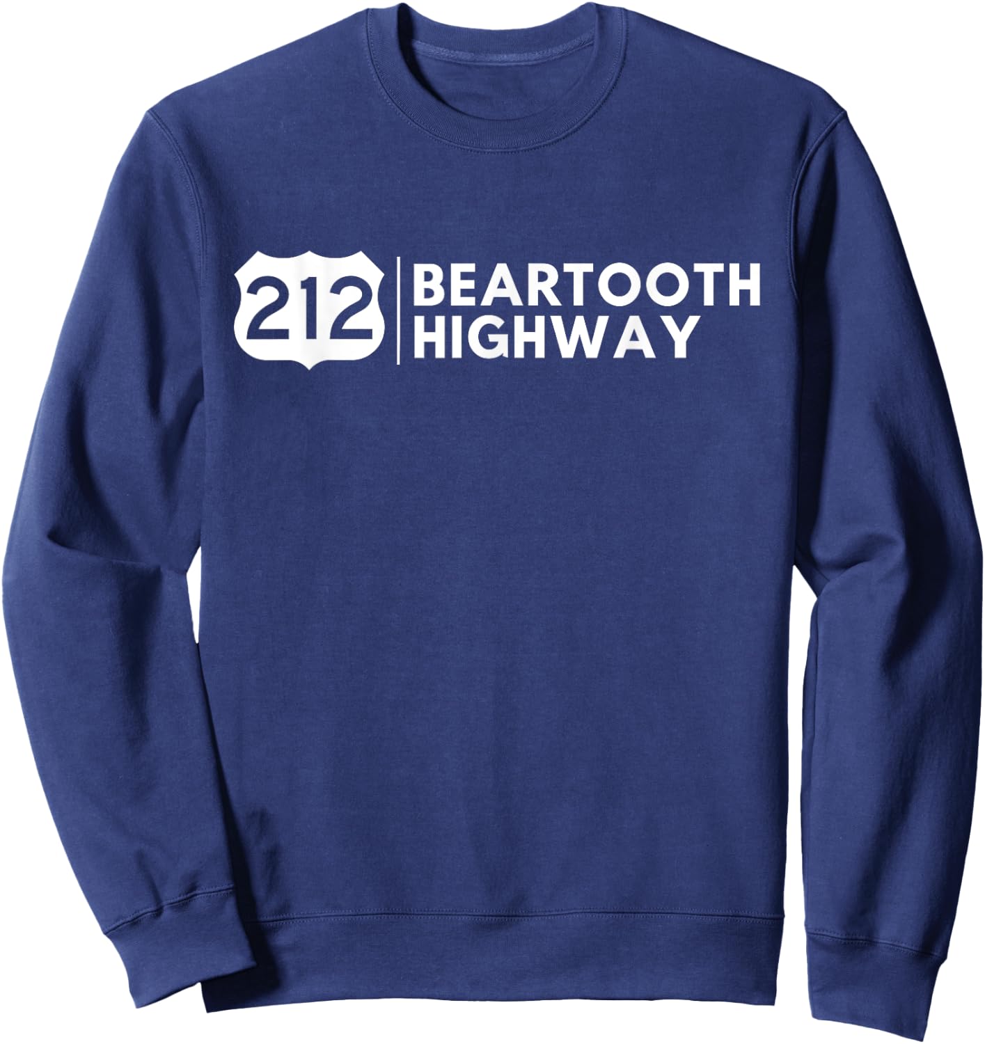 Beartooth Highway us 212 montana road Sweatshirt - Sweatshirt | Navy