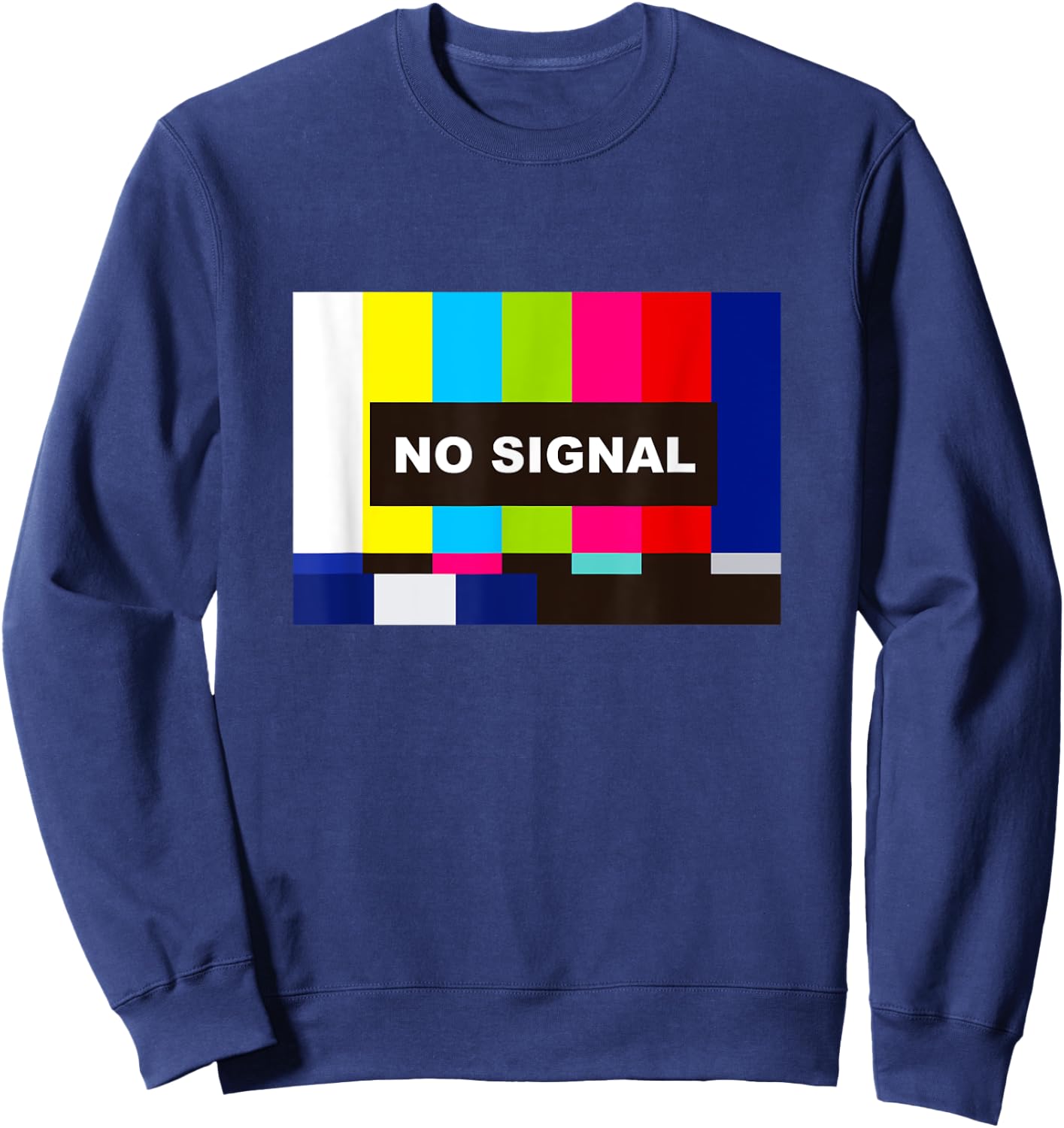Nostalgia Shirts - Analog Television No Signal Sweatshirt - Sweatshirt | Navy