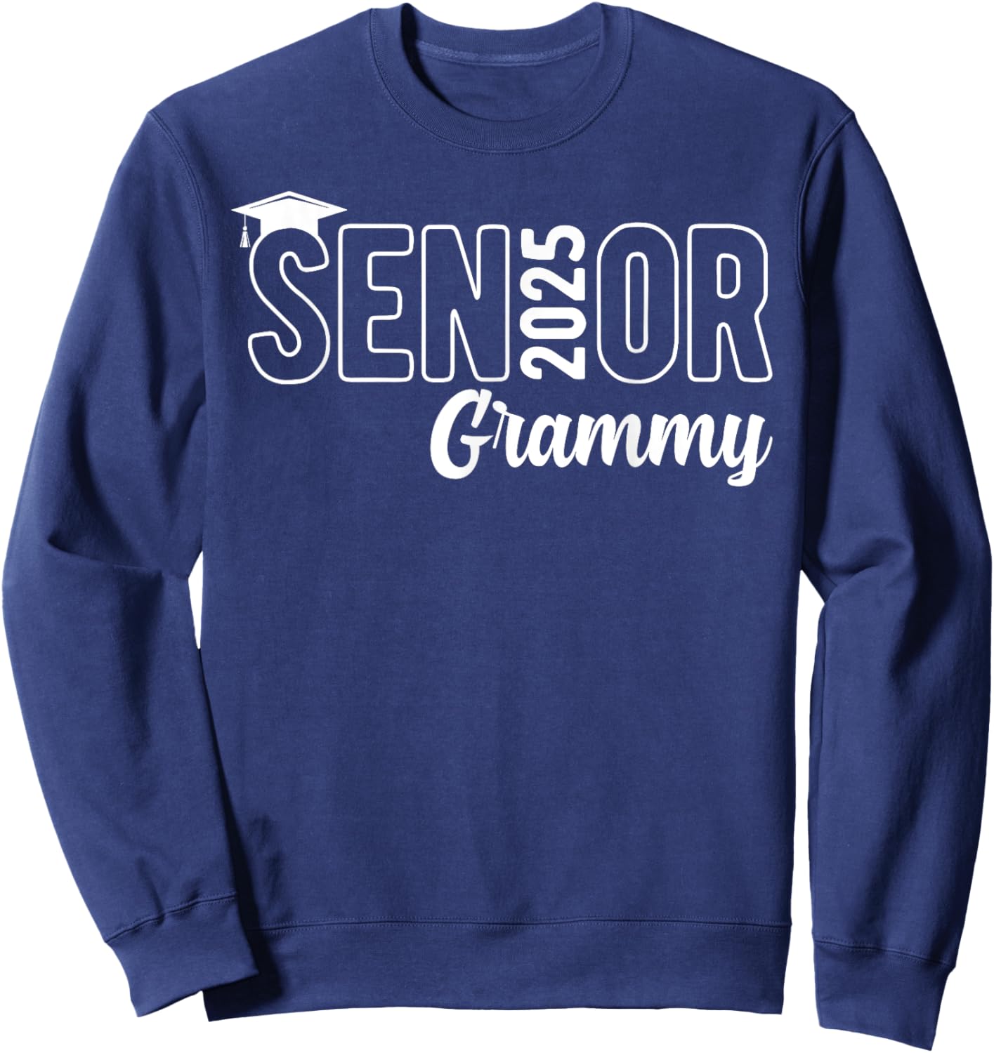 Proud Senior Grammy 2025 Senior 2025 Class Of 2025 Sweatshirt - Sweatshirt | Navy