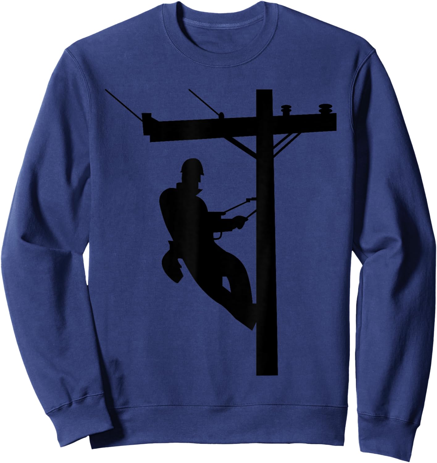 Lineman | Electric Cable Lineman Gift Sweatshirt - Sweatshirt | Navy