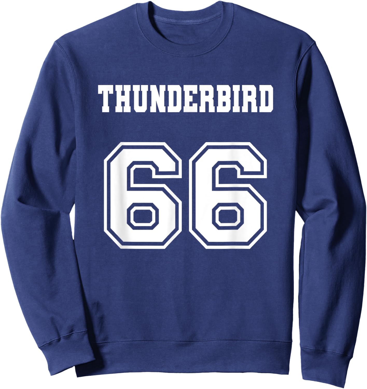 Jersey Style Thunderbird 66 1966 Muscle Classic Car Sweatshirt - Sweatshirt | Navy
