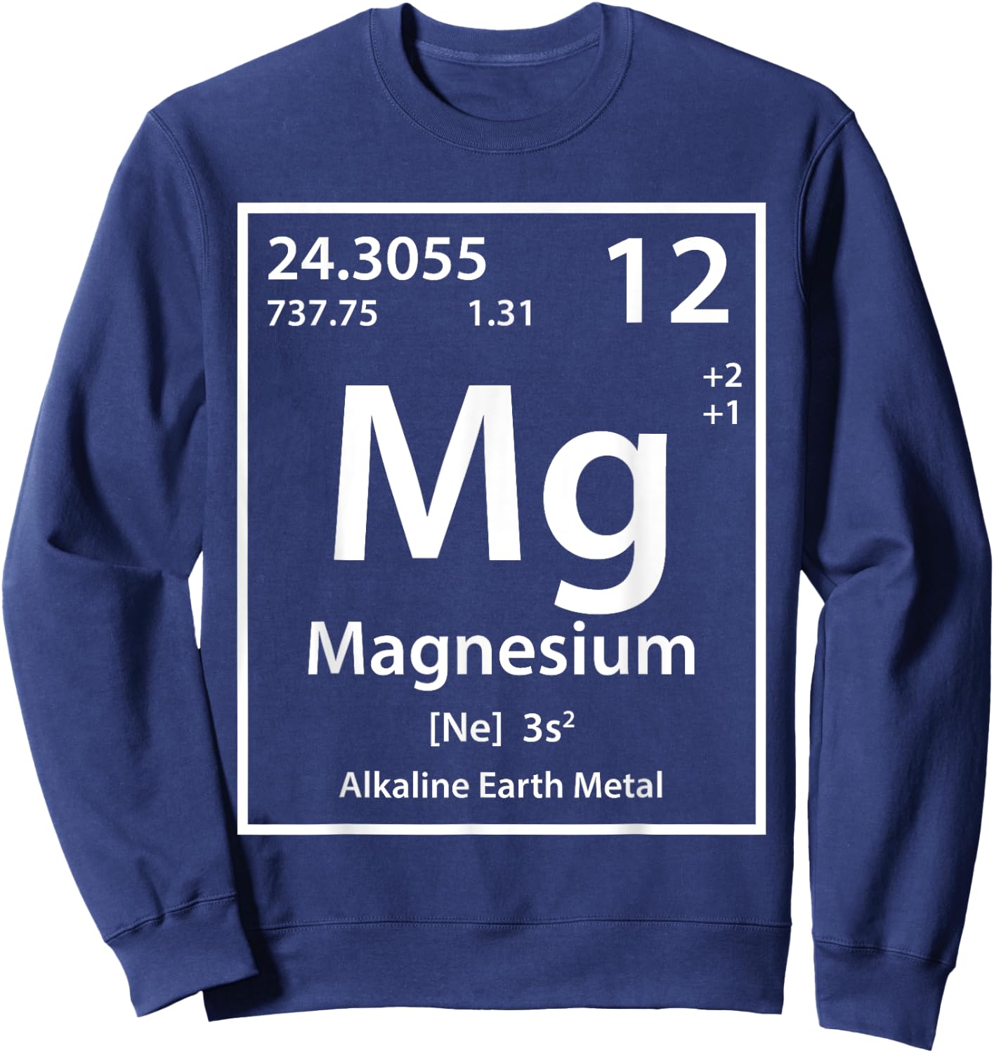 Magnesium Element (white) Sweatshirt - Sweatshirt | Navy