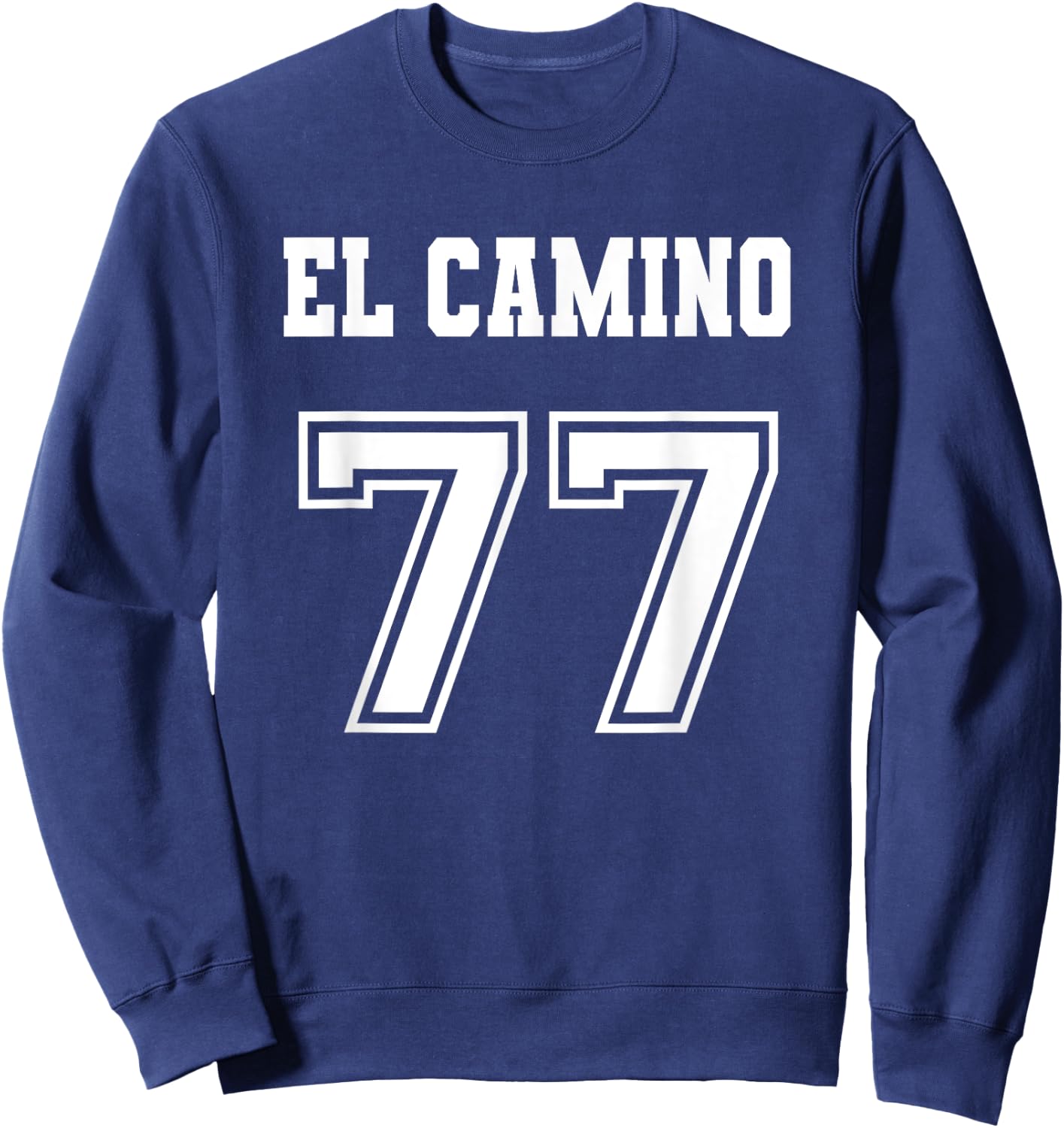 Jersey Style El Camino 77 1977 Sweatshirt - Sweatshirt | Navy