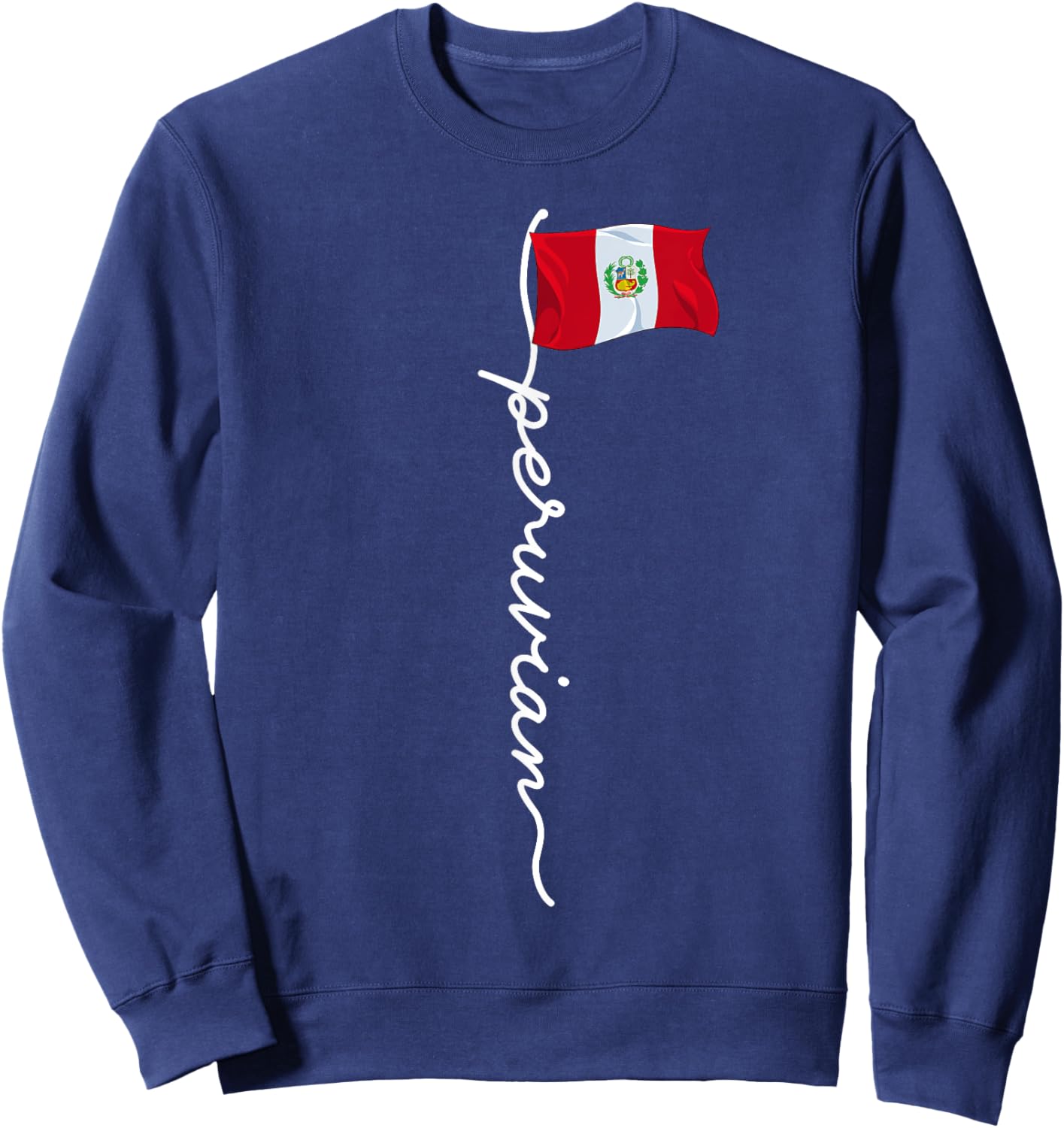Peru Signature Peruvian , Small, Black Sweatshirt - Sweatshirt | Navy
