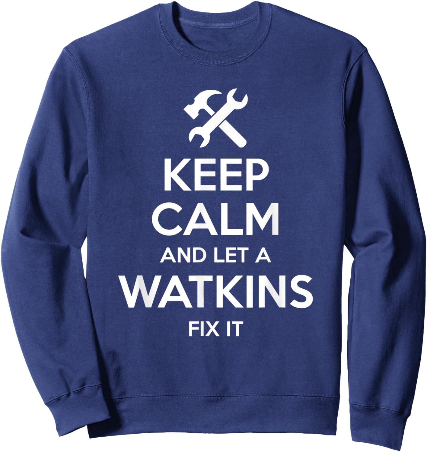 WATKINS Funny Surname Birthday Family Tree Reunion Gift Sweatshirt - Sweatshirt | Navy