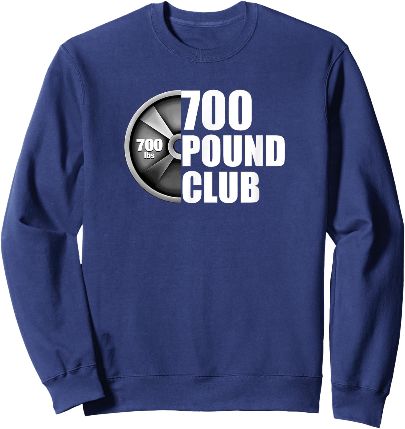 700 Pound Club Powerlifting Sweatshirt - Sweatshirt | Navy