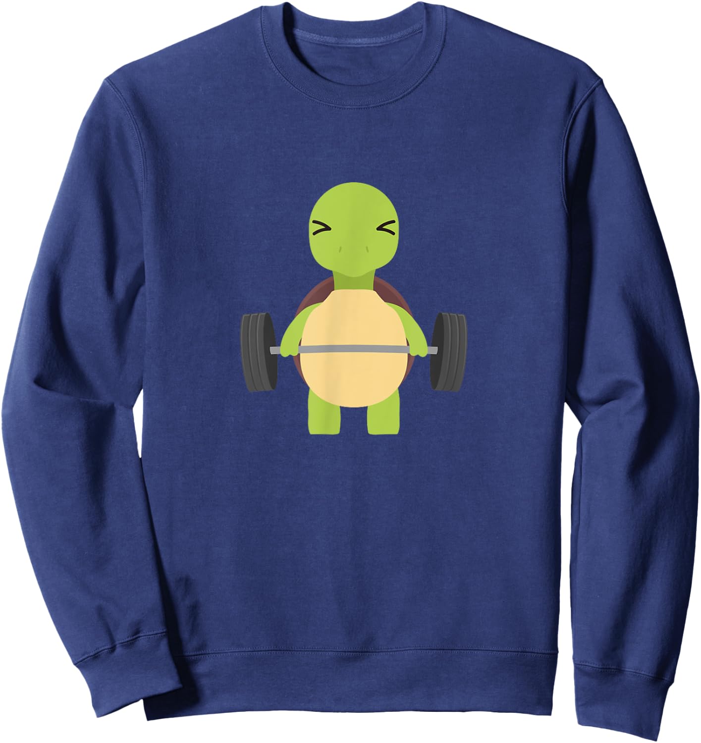 Turtle Deadlift Design - Weight Lifting Gym Workout Sweatshirt - Sweatshirt | Navy
