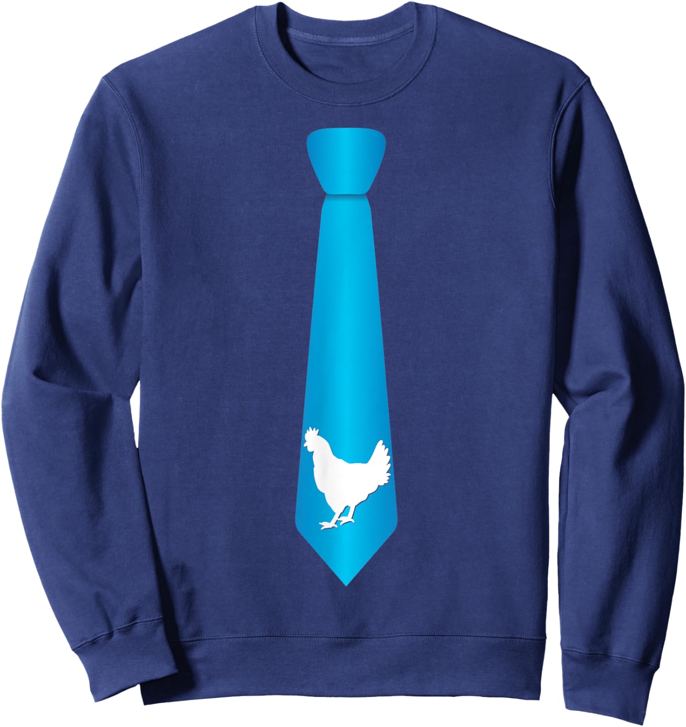 Funny Hen Tie Hentai Pun Humor Gift Waifu Otaku Anime Sweatshirt - Sweatshirt | Navy