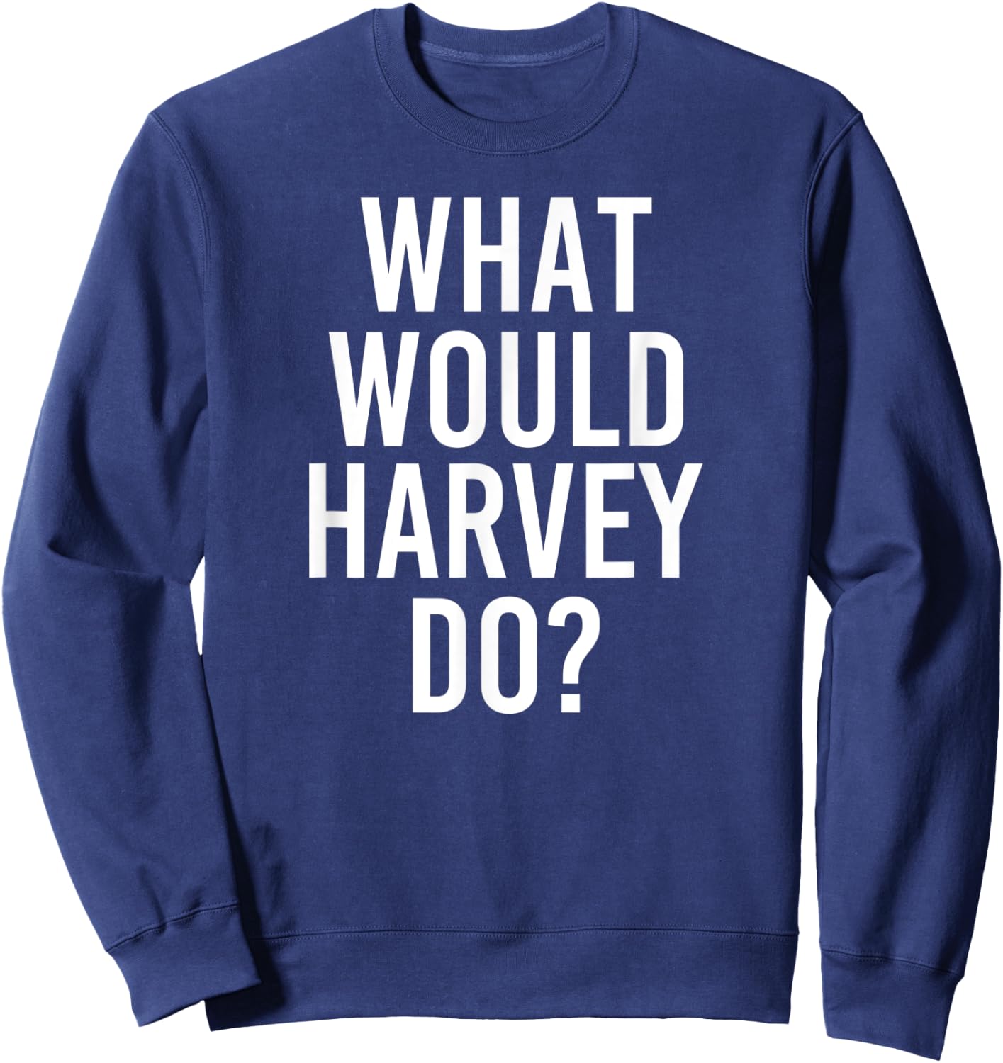 What Would HARVEY Do Funny Personalized Name Joke Men Gift Sweatshirt - Sweatshirt | Navy