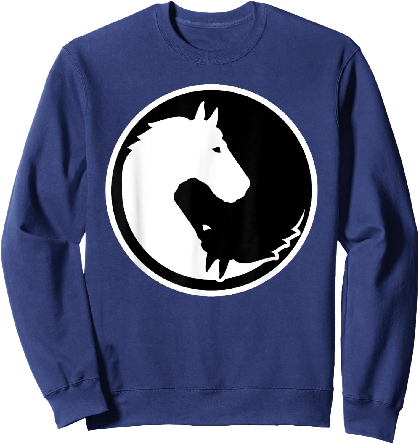 Horse yin and yang Sweatshirt - Sweatshirt | Navy