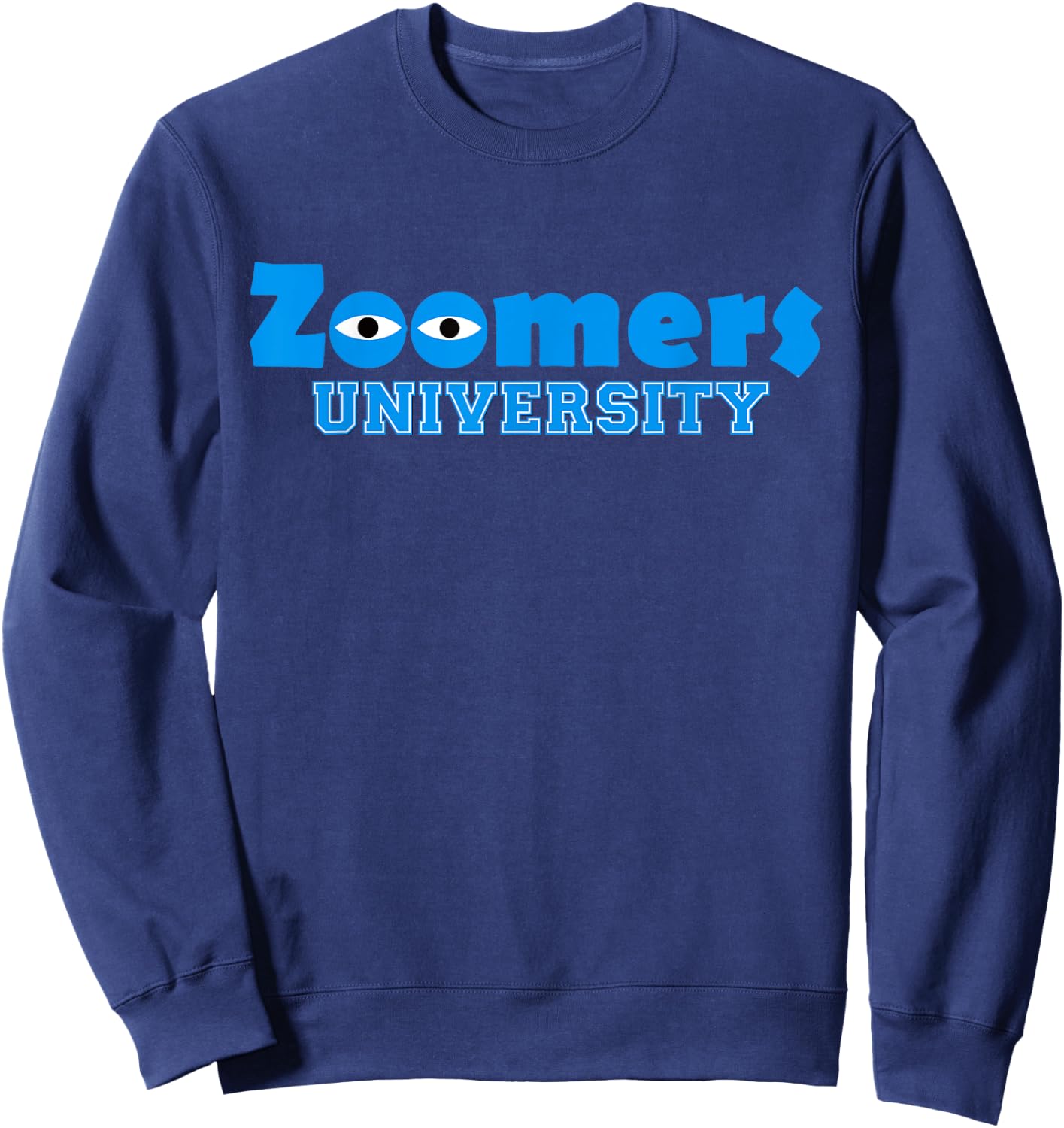 Zoomers University Remote Study at Home Z-gen Sweatshirt - Sweatshirt | Navy
