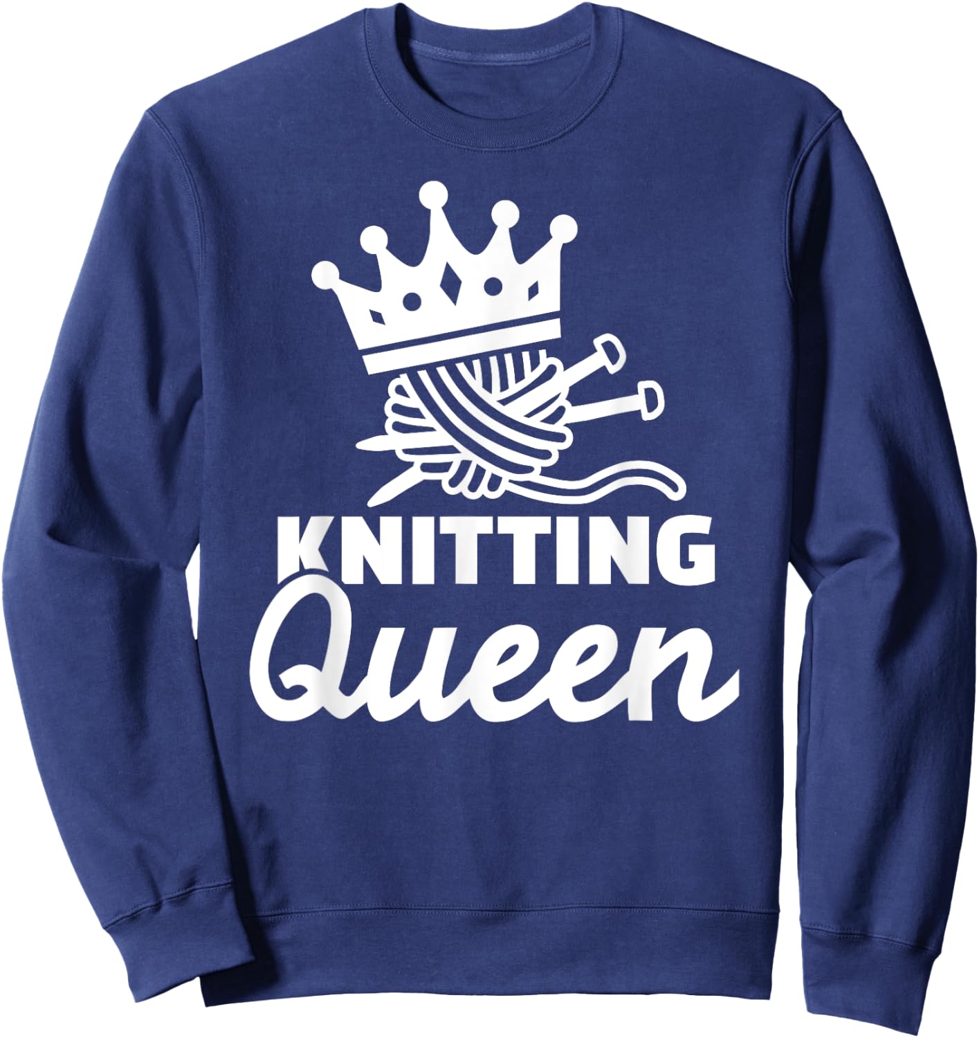 Knitting queen Sweatshirt - Sweatshirt | Navy